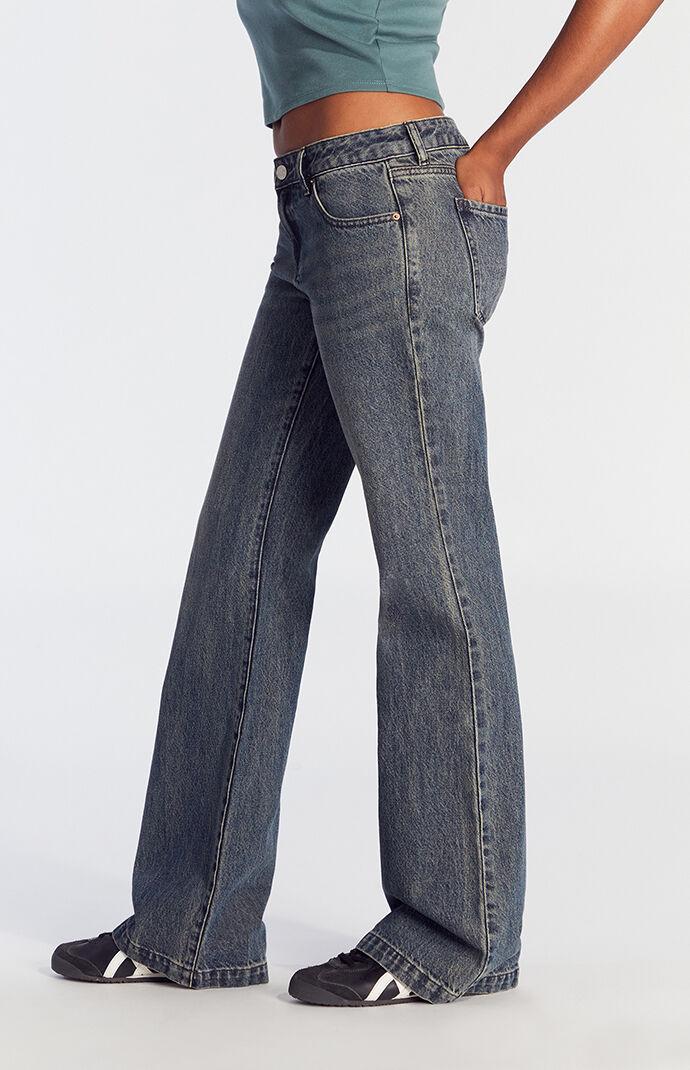 Jade Low Rise Bootcut Jeans Dark Indigo Product Image