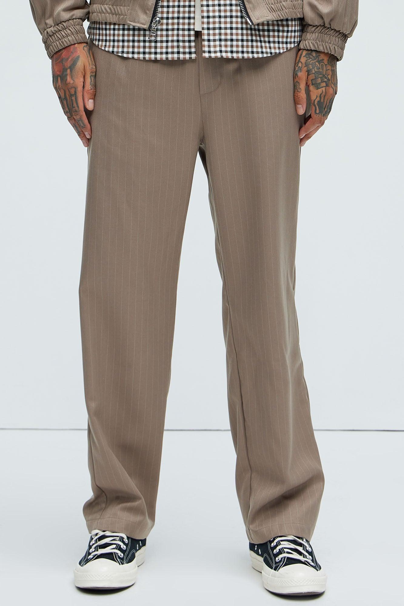 Tatum Casual Straight Trouser - Brown Product Image