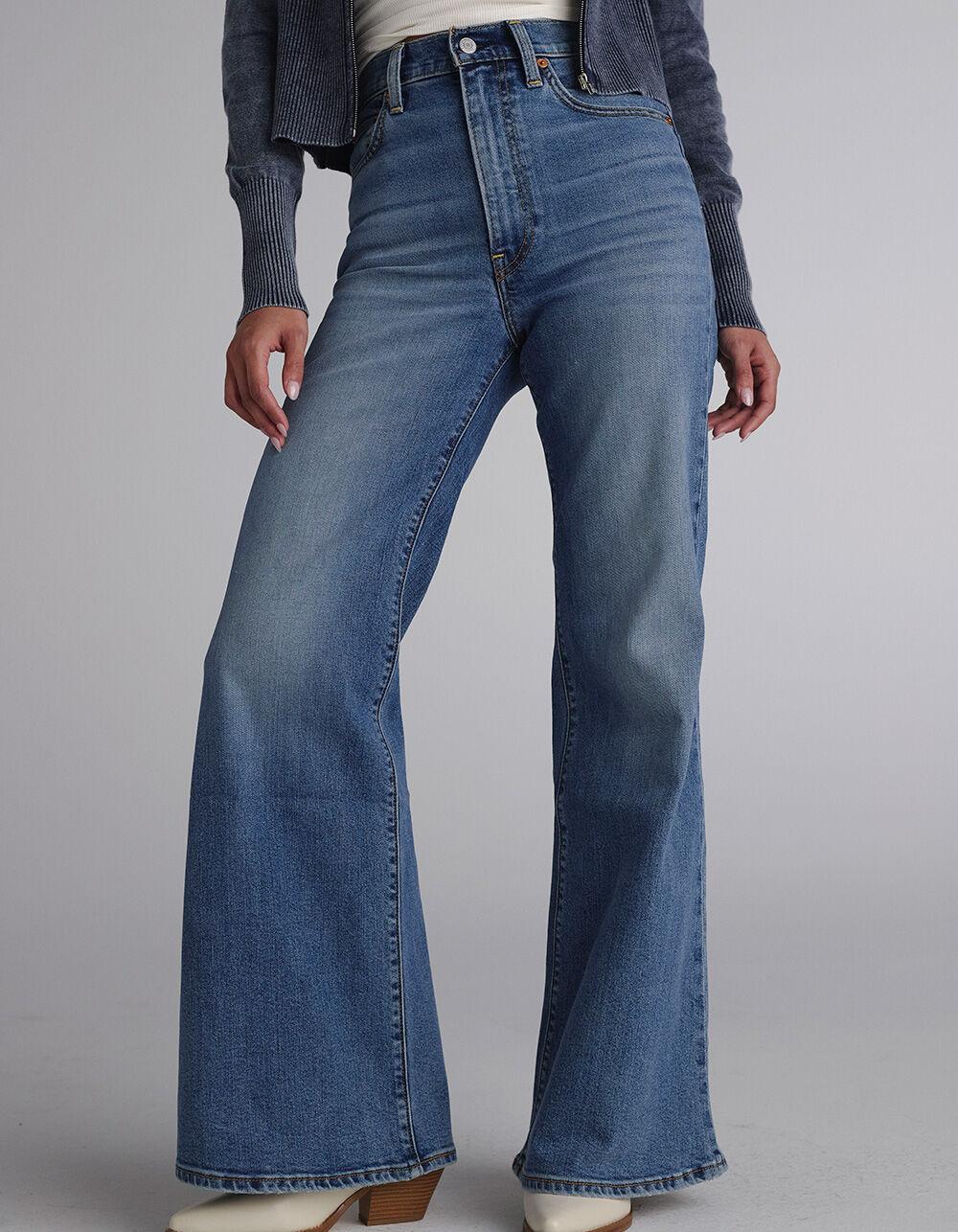 LEVI'S Ribcage Bell Womens Jeans - So Nice - DARK BLAST Product Image