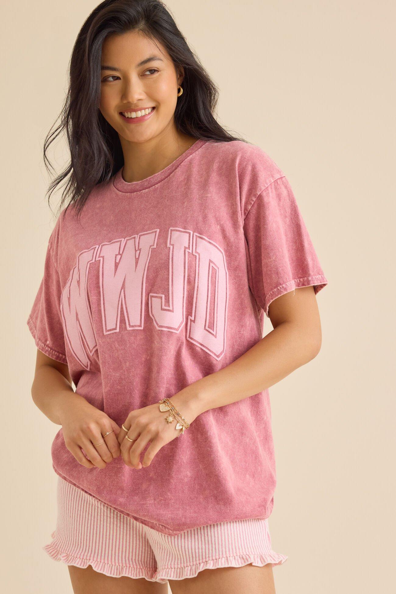 WWJD Oversized Graphic Tee Product Image