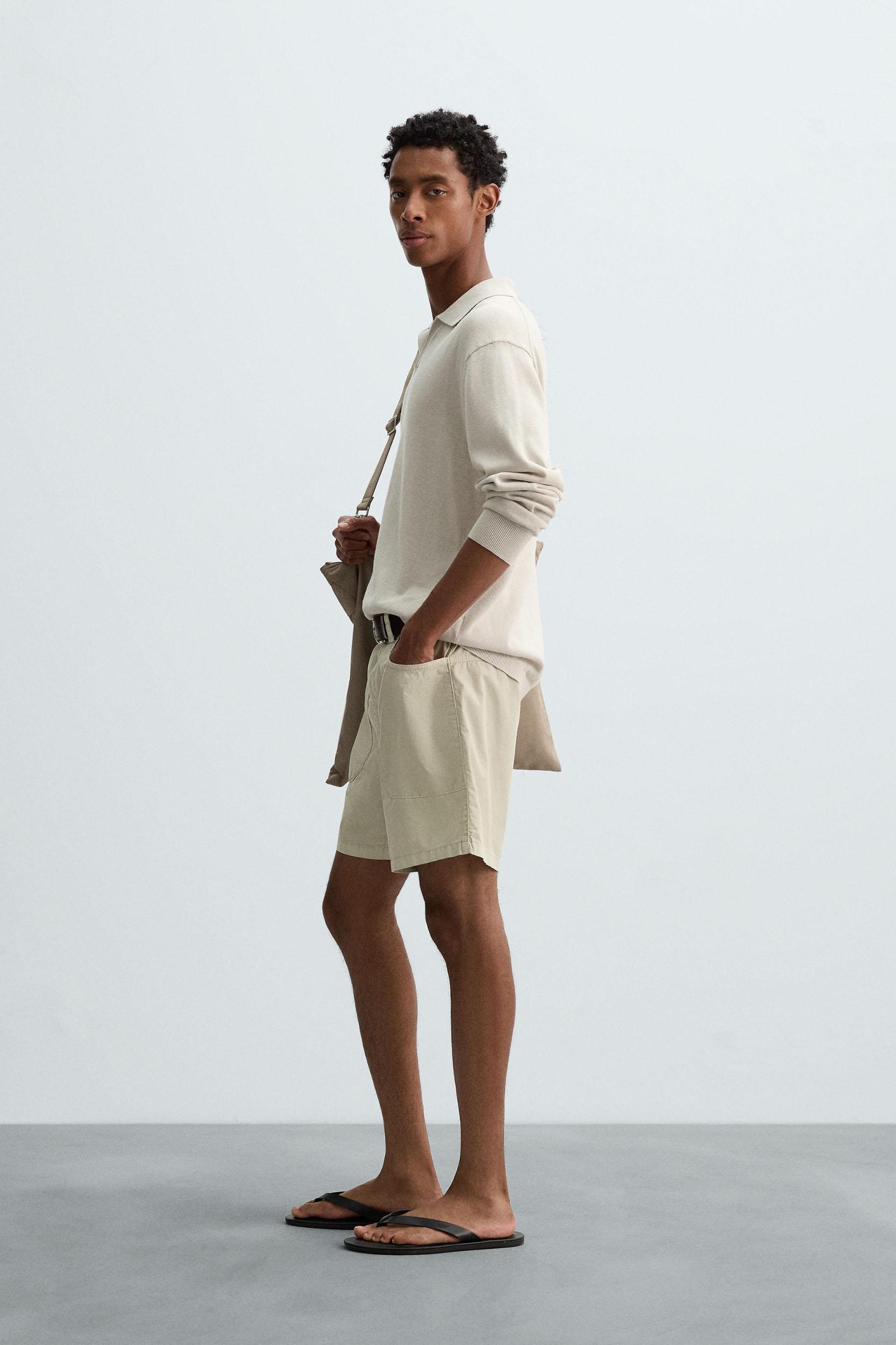 COTTON-HEMP KNIT POLO SHIRT Product Image