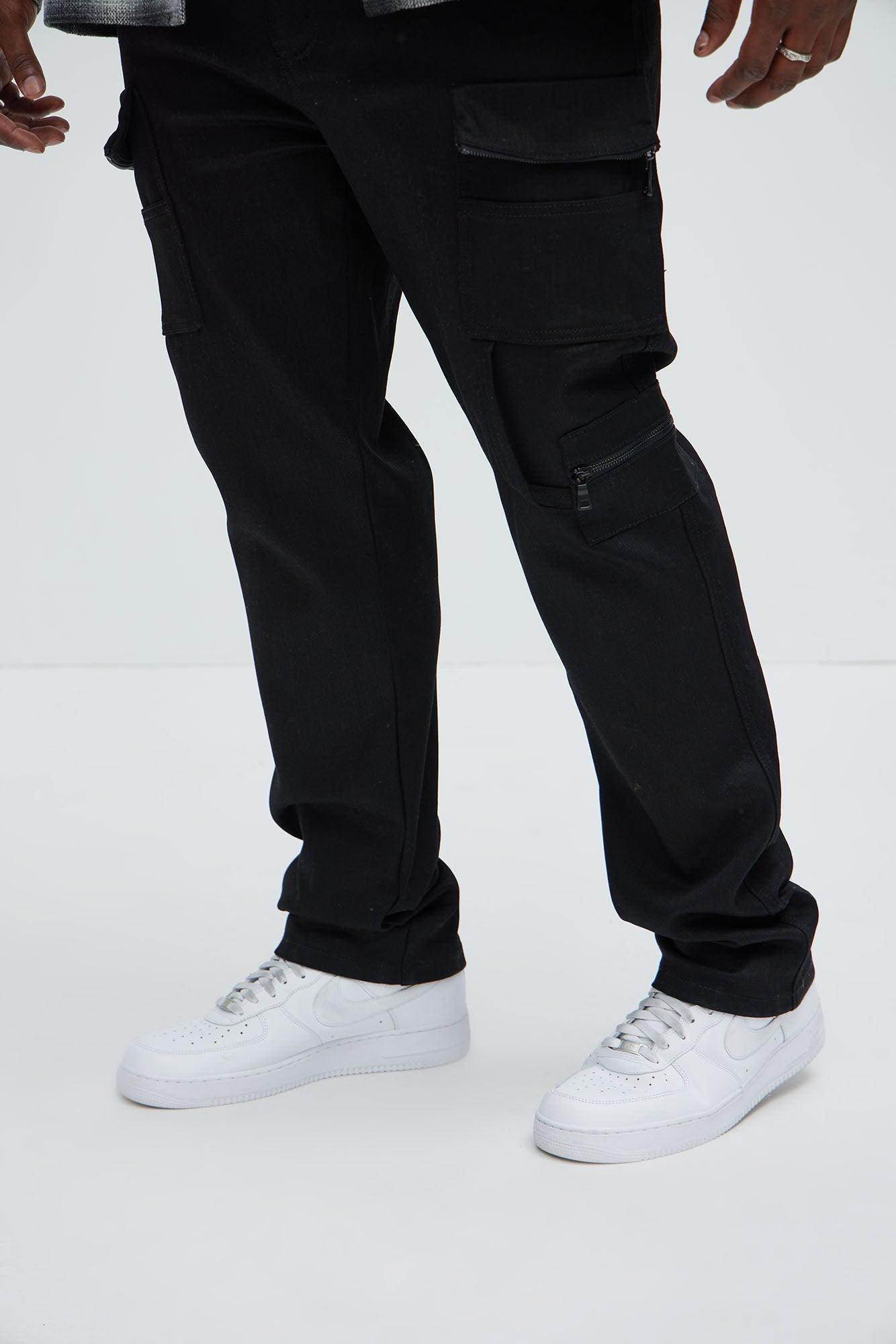 Go With It Cargo Slim Pants - Black Product Image