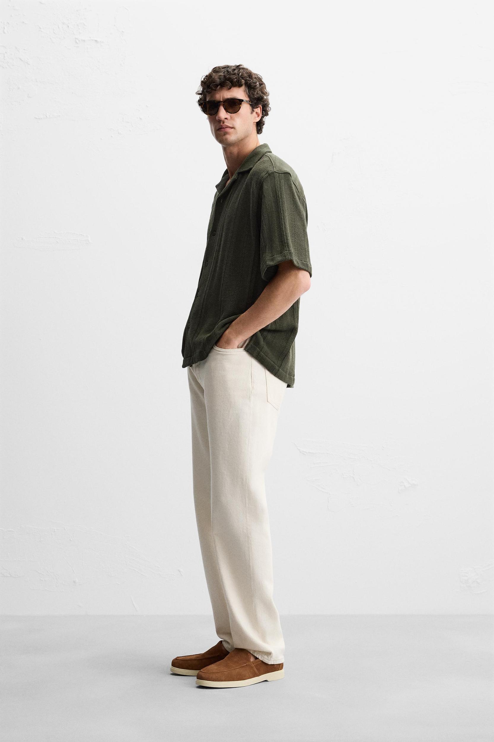 TEXTURED STRIPED SHIRT Product Image