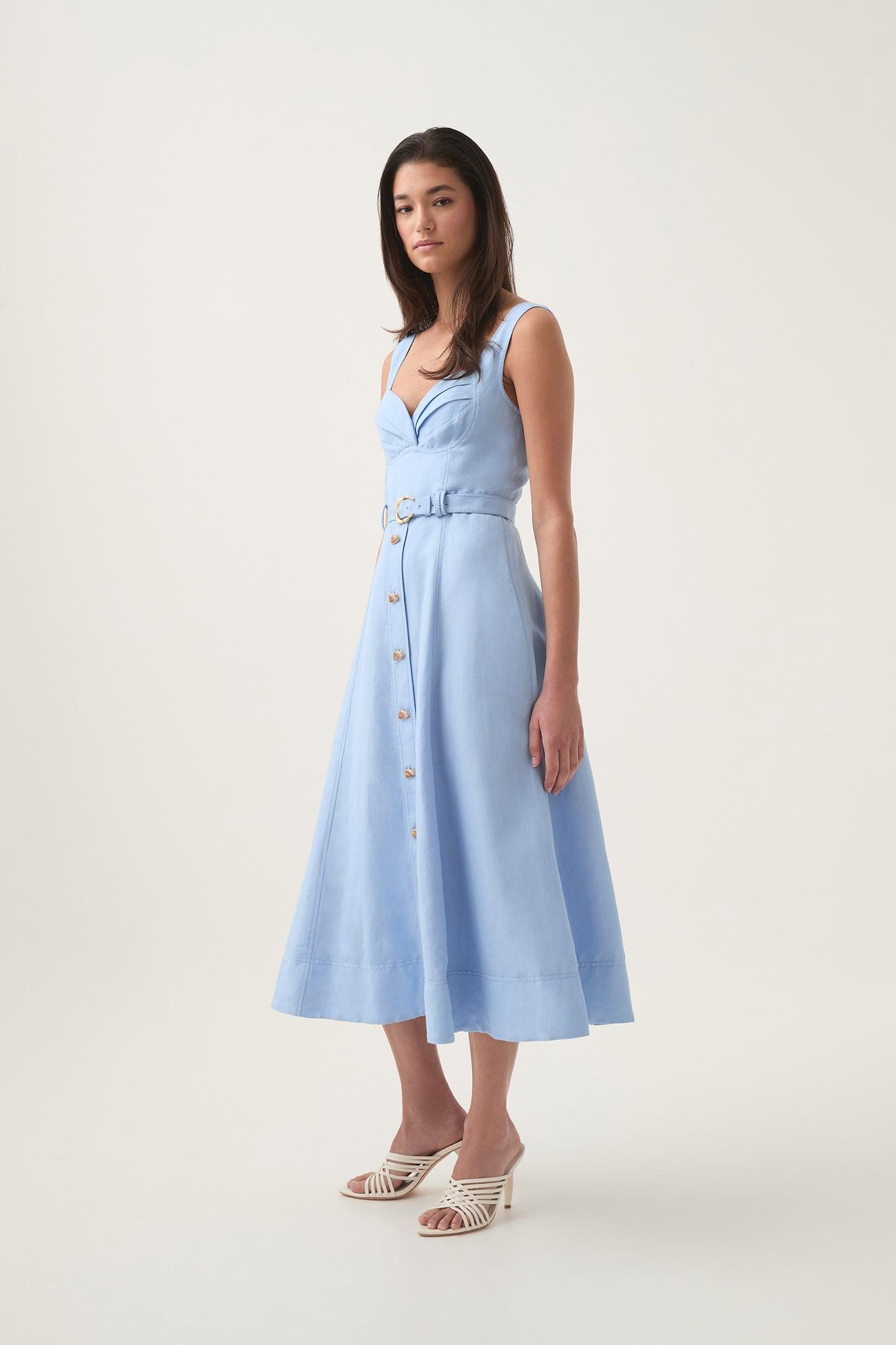 Primary Belted Midi Dress Product Image
