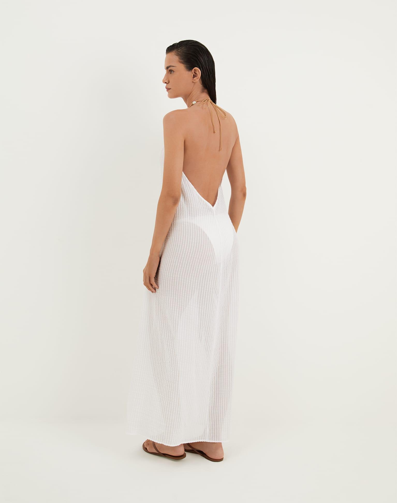 Cloe Long Cover Up - Off White Product Image