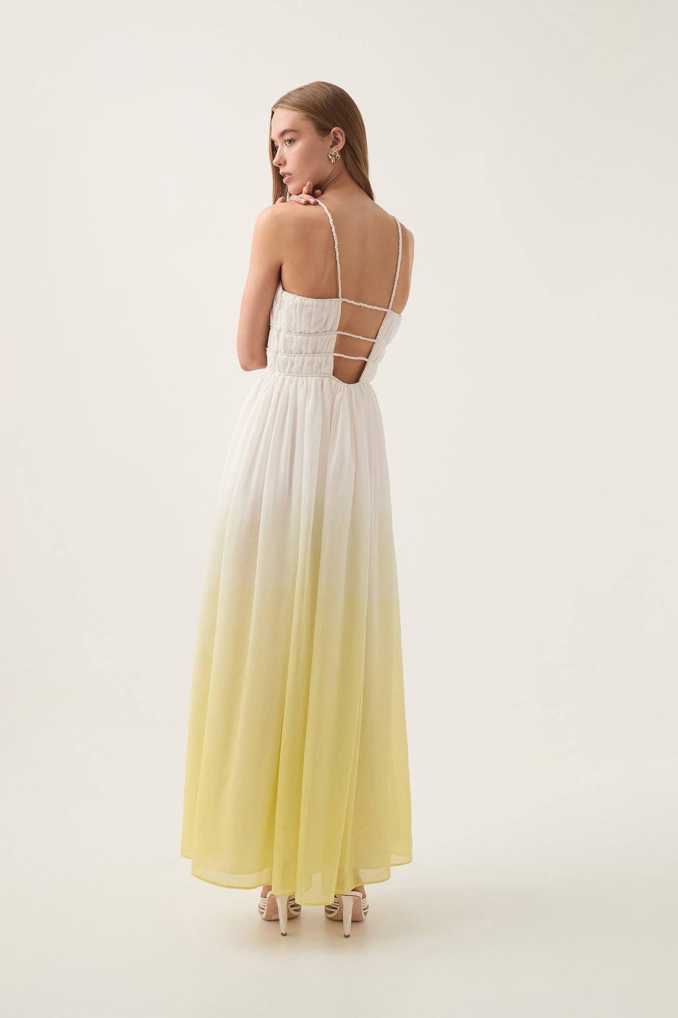 Acapella Ruched Midi Dress Product Image