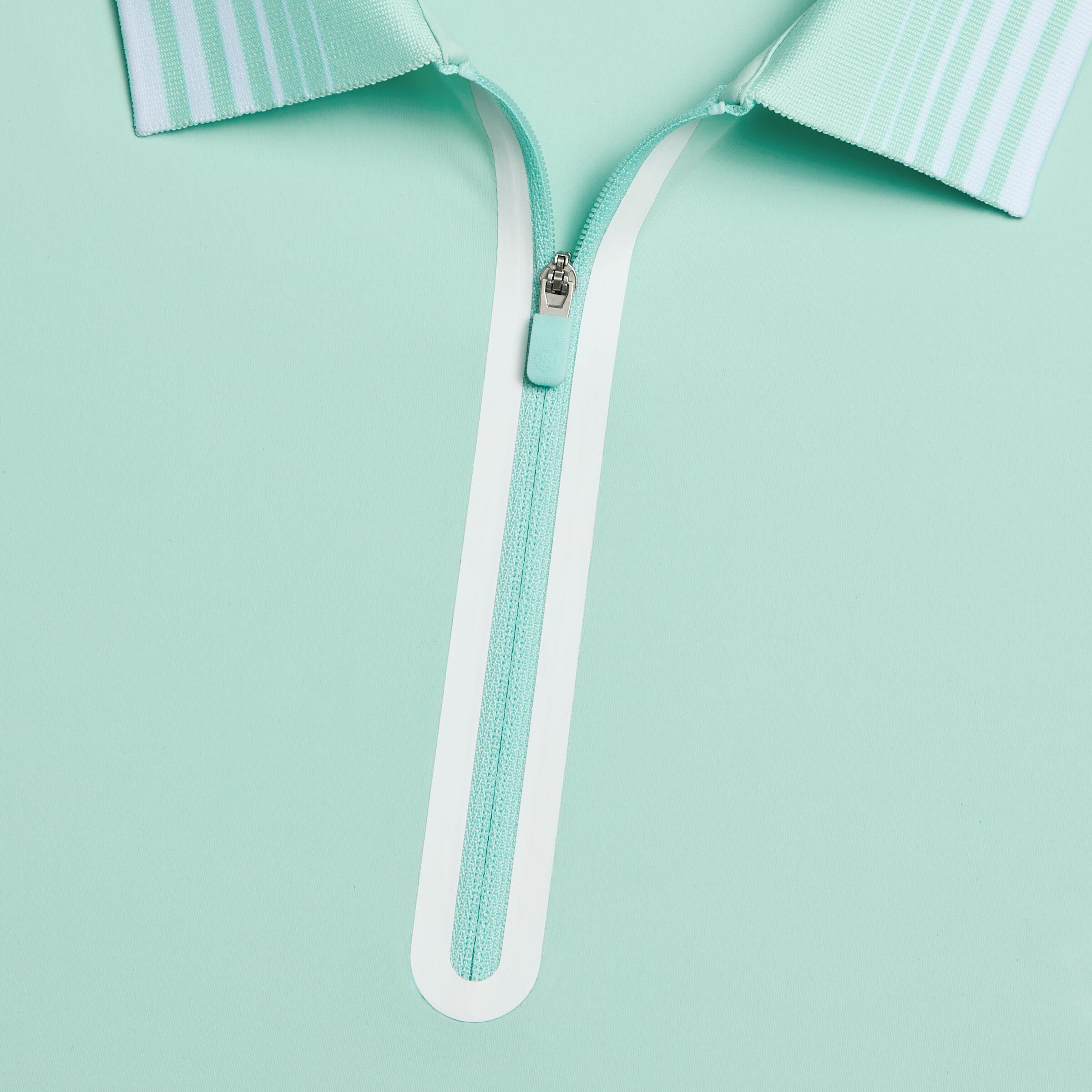 SILKY TECH NYLON QUARTER ZIP POLO Product Image