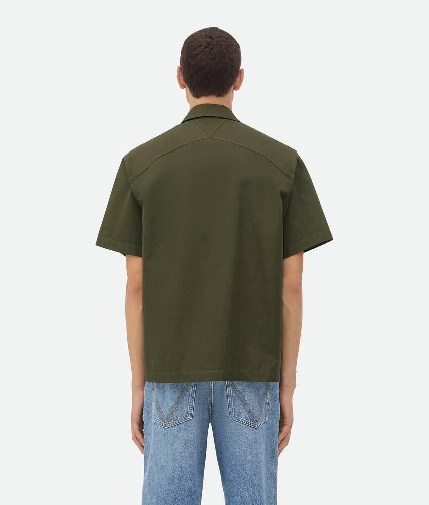 Men's Light Cotton Twill Shirt in Khaki Product Image