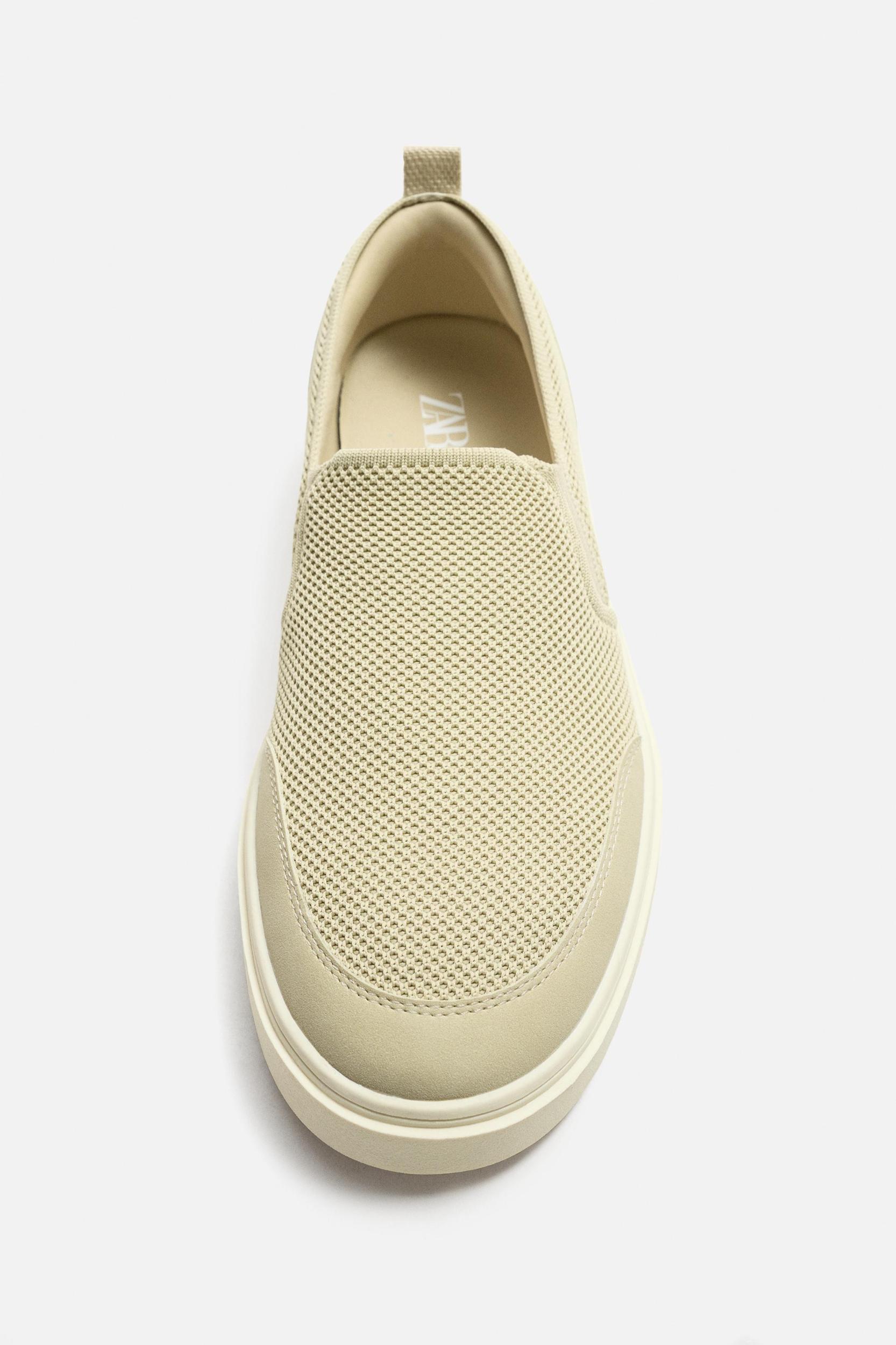 KNIT FABRIC SNEAKERS Product Image