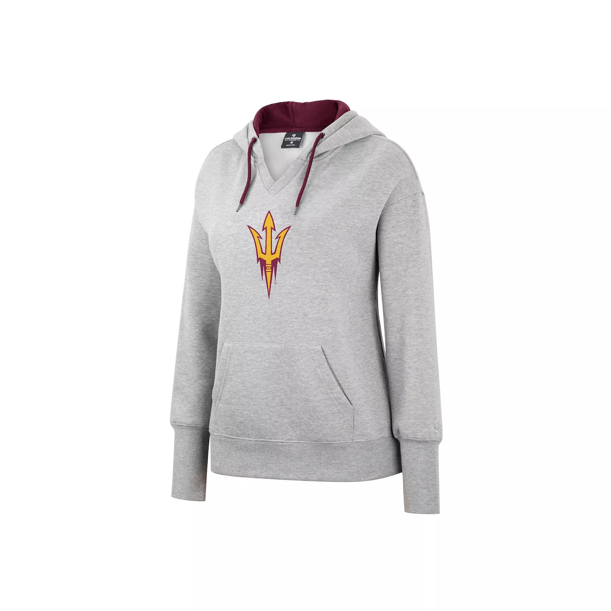 Women's Arizona State Sun Devils Heather Grey Pullover Hoodie, Size: XXL, Gray Product Image