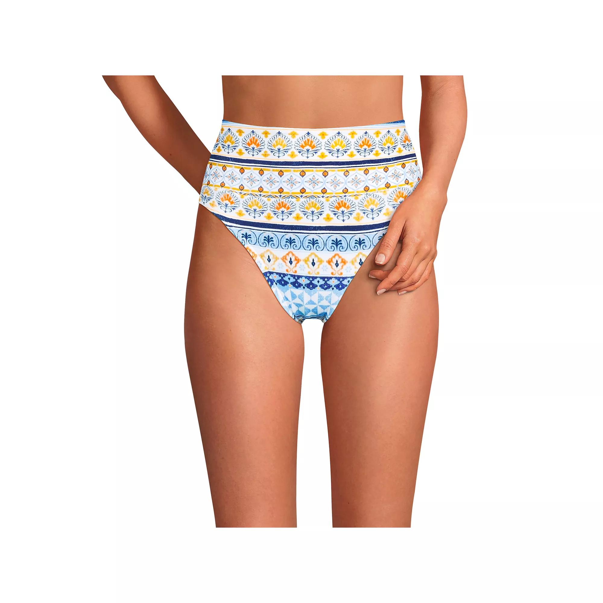 Women's Lands' End High-Waisted Swim Bottoms,  Product Image