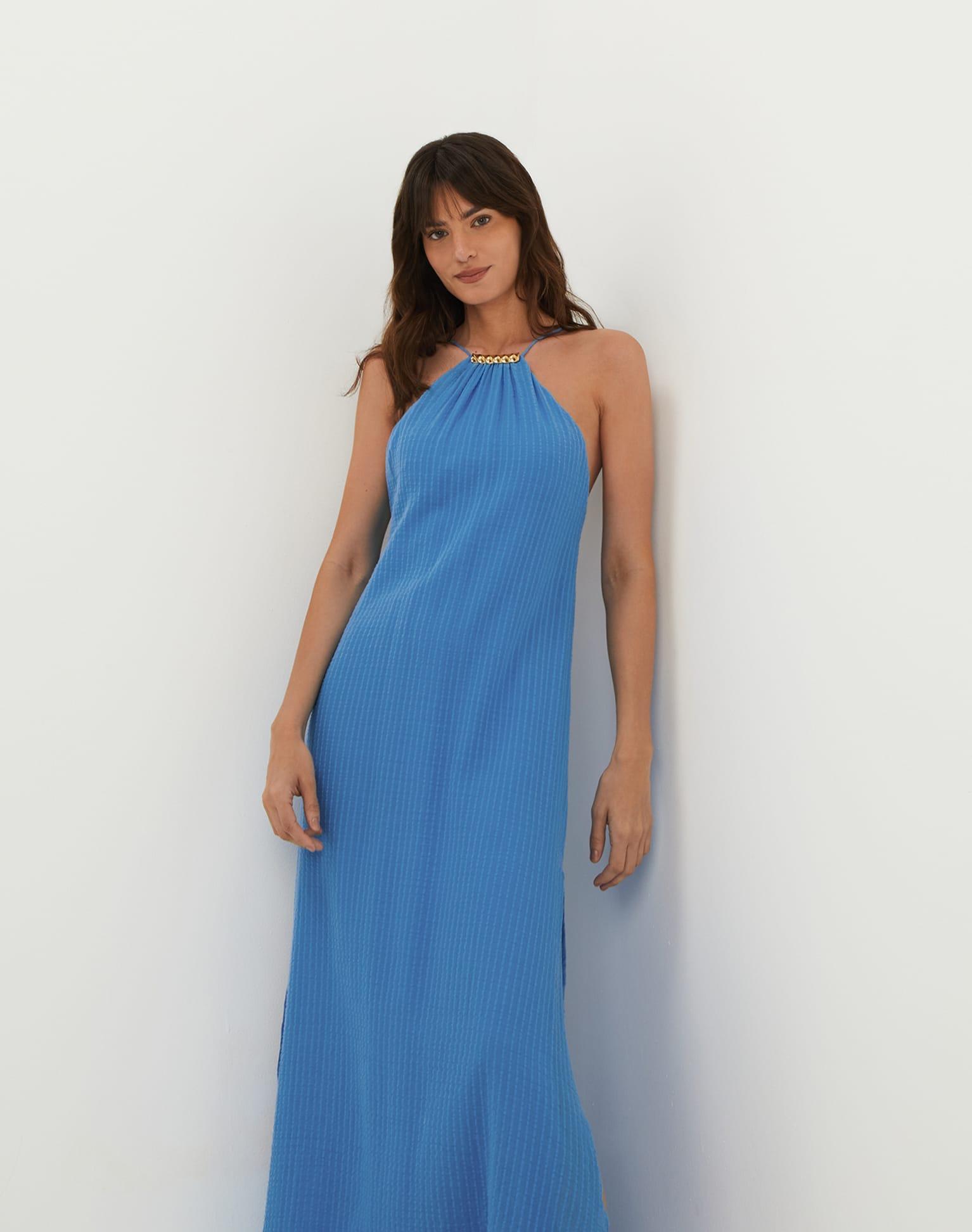 Lily Long Dress - Beach Front Product Image