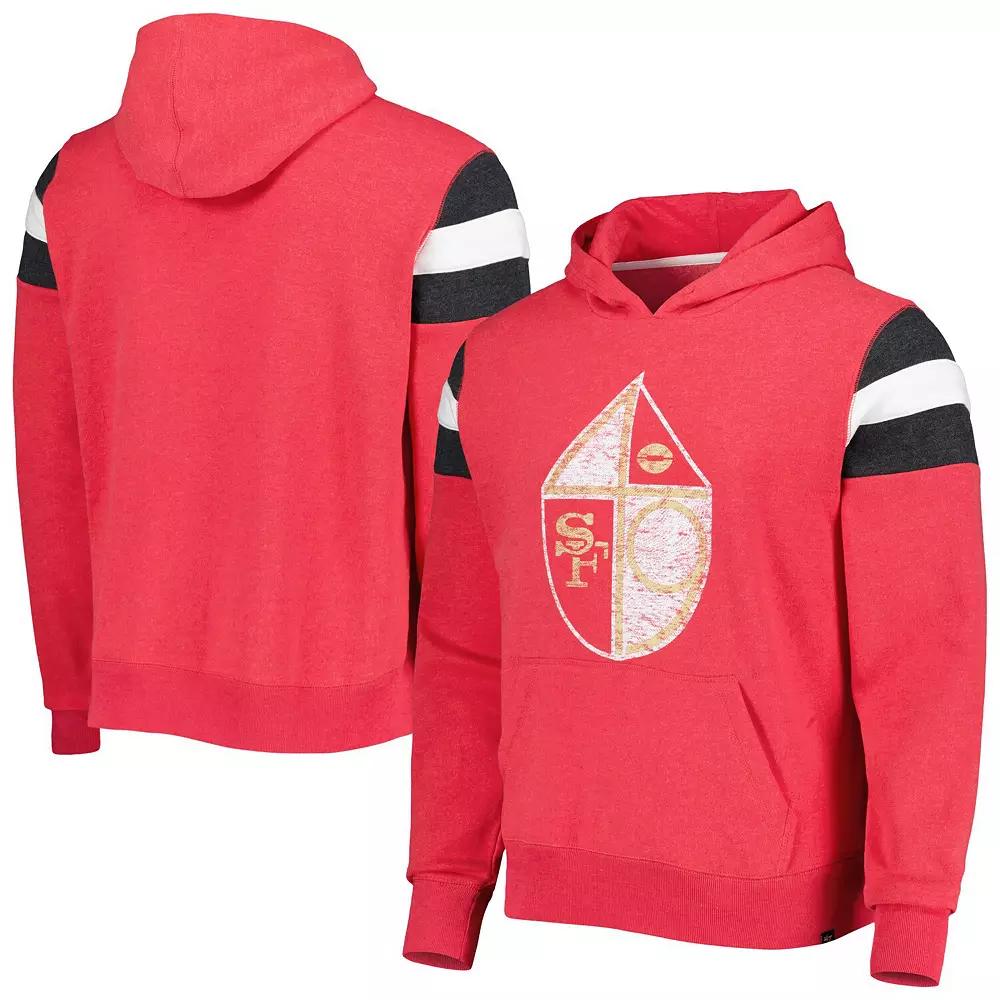 Men's '47 Scarlet San Francisco 49ers Legacy Premier Nico Pullover Hoodie,  Product Image