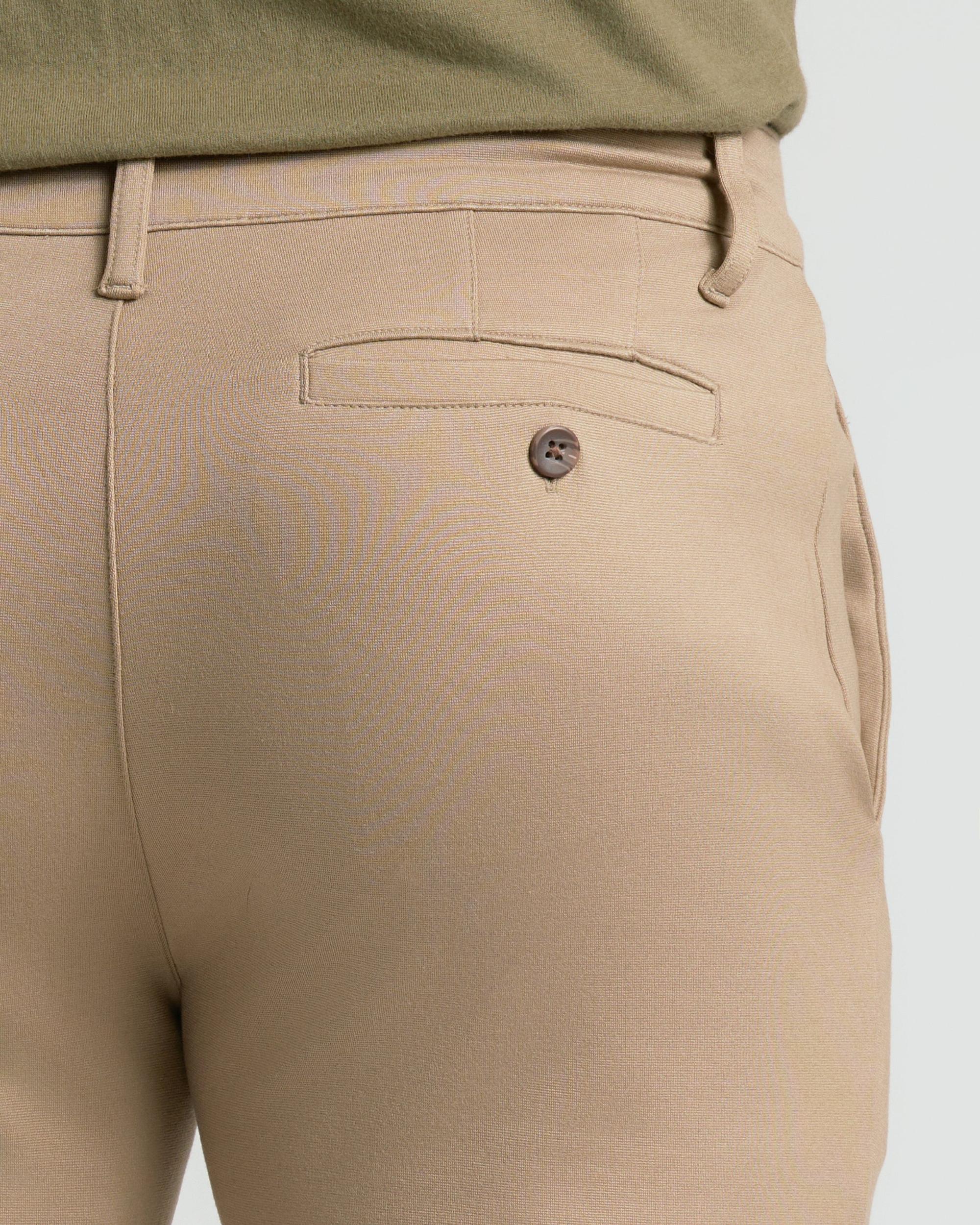 Khaki Slim Comfort Knit Chino Pant Product Image