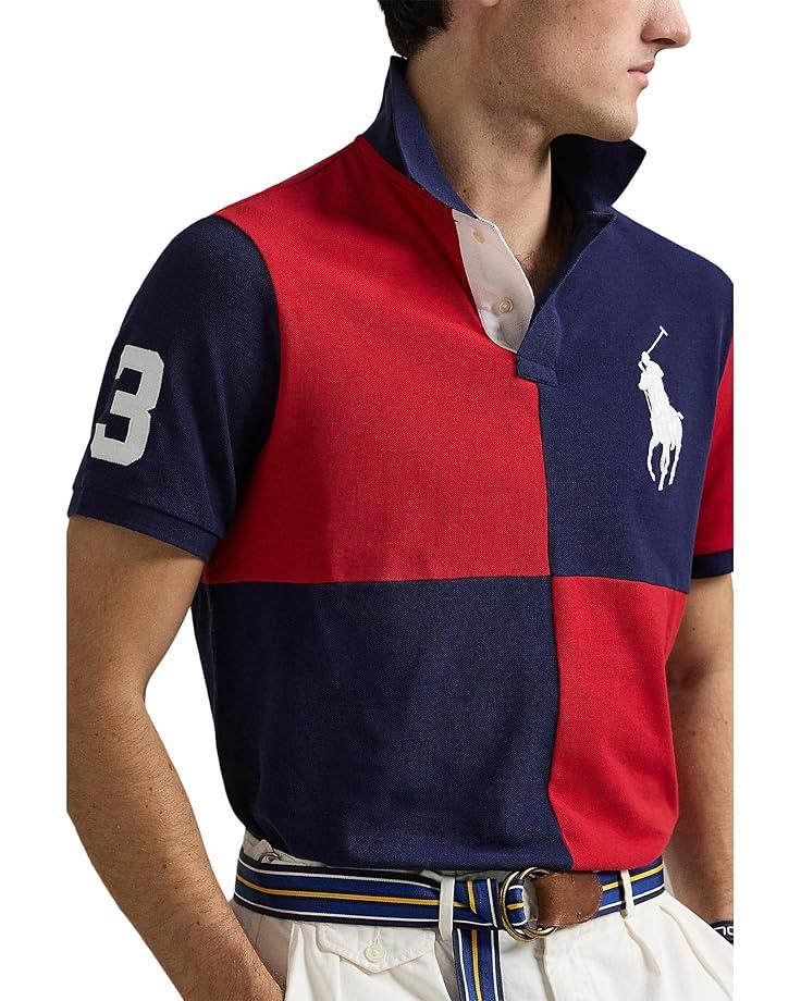 Men's Polo Ralph Lauren Custom Slim Fit Big Pony Mesh Polo Shirt Product Image