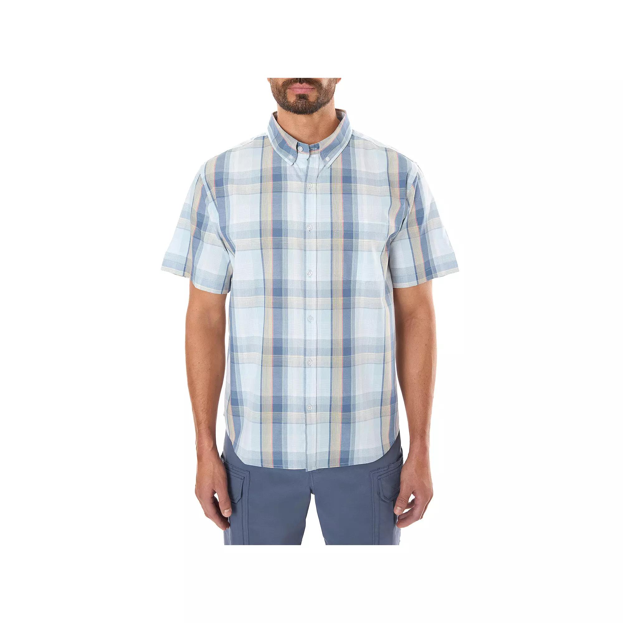 Men's Smith's Workwear Button-Down Plaid Shirt,  Product Image