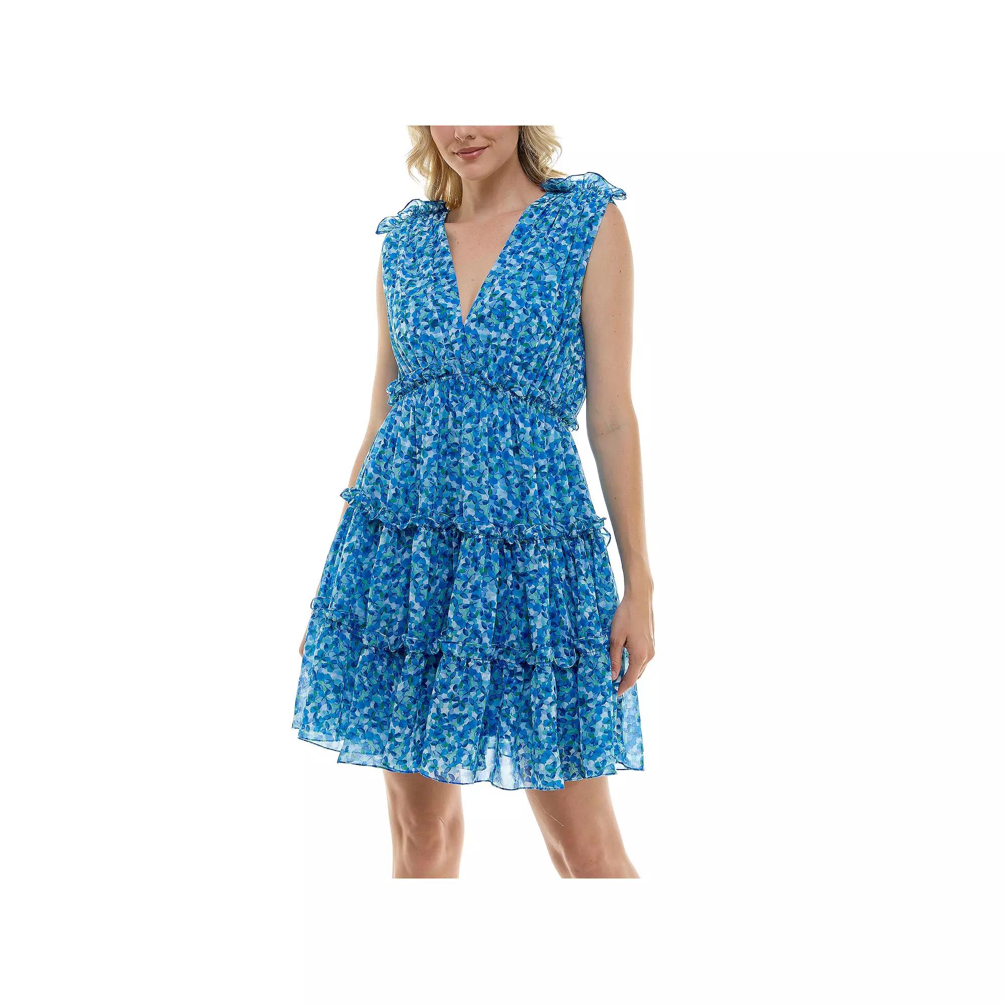 Women's Taylor Dress Printed Emilia Chiffon Dress,  Product Image