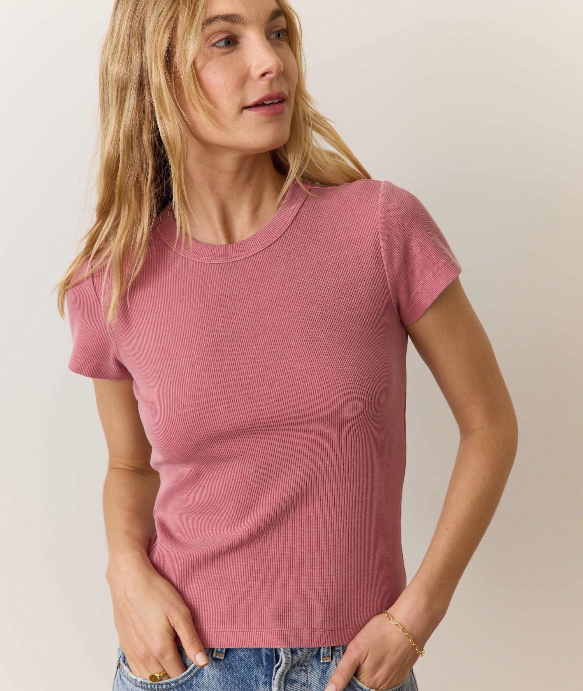 Lexi Rib Sun-In Crew Tee Product Image