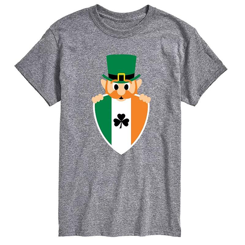 Big & Tall Leprechaun Irish Shield Tee, Men's,  Product Image