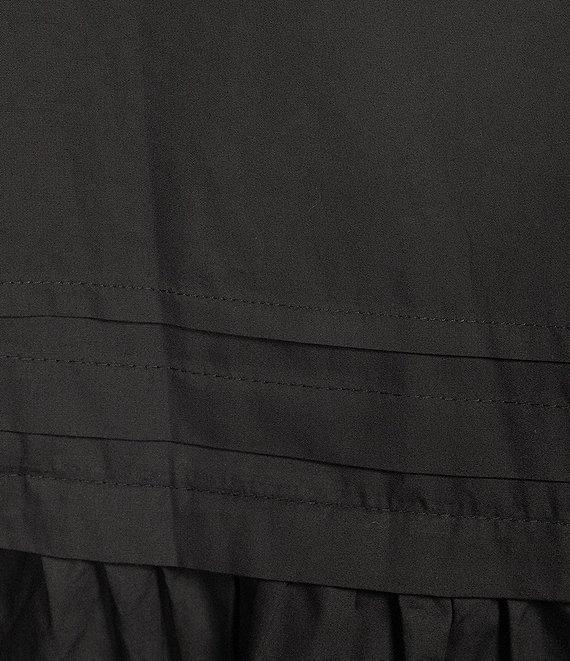 Sugarlips Plus Velma Long Sleeve Ruffled Poplin Shift Dress Product Image