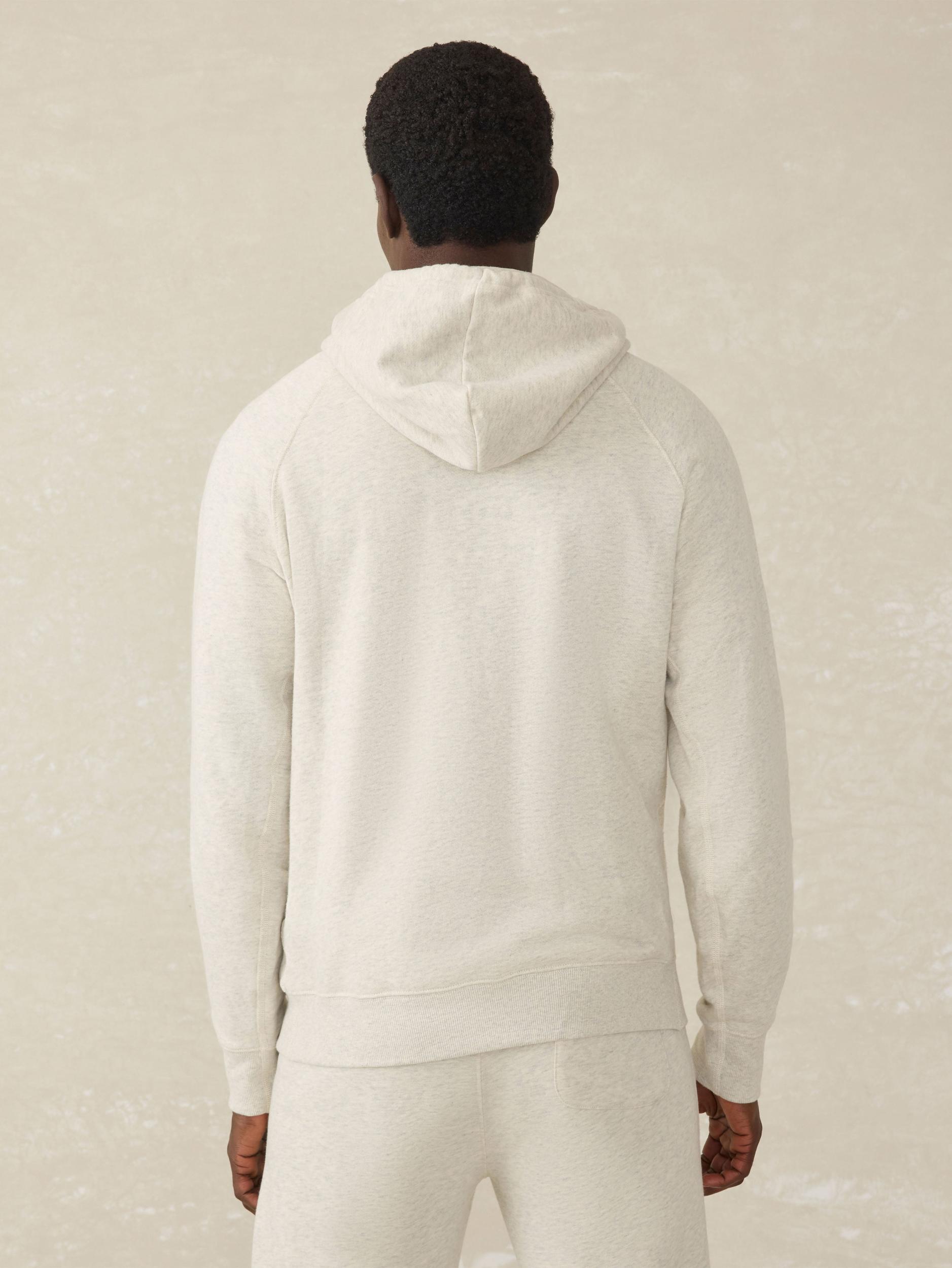 High Standard Fleece Hoodie - Antique Ivory Heather Male Product Image