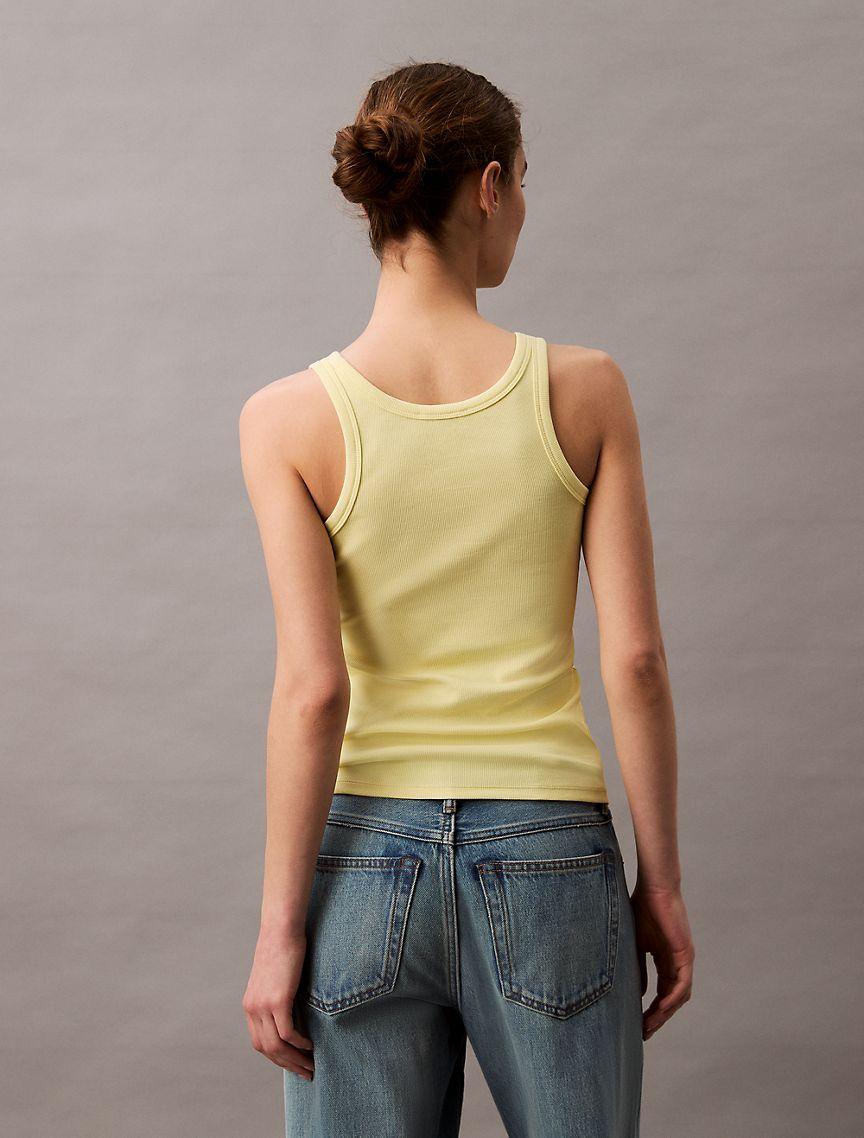 Cotton Contour Rib Logo Graphic Tank Product Image