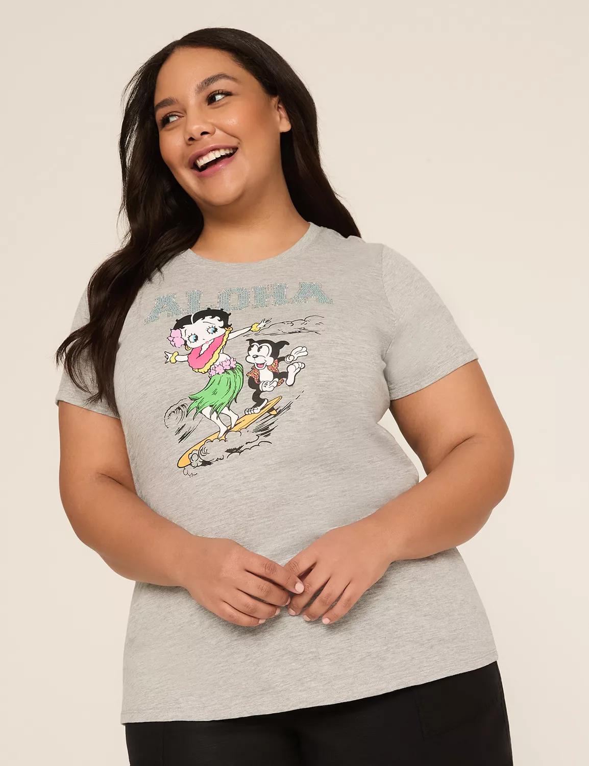 Betty Boop Aloha Graphic Tee Product Image
