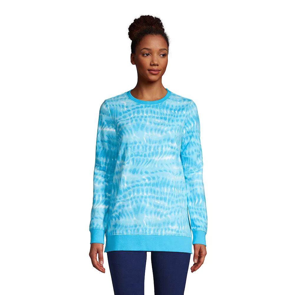 Womens Lands End Serious Sweats Crewneck Sweatshirt Tunic Product Image