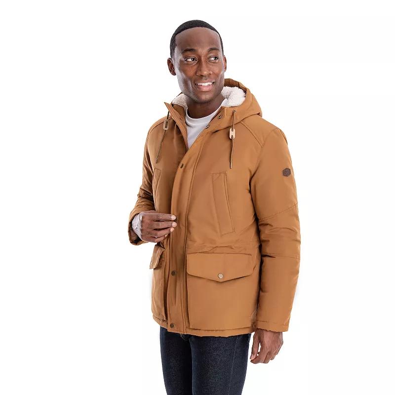Men's London Fog Sherpa-Lined Hooded Parka,  Product Image