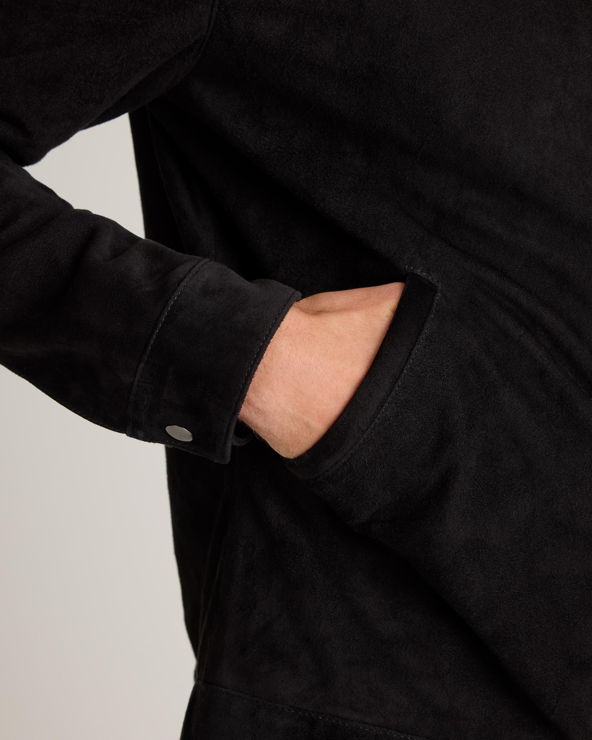 Quince | Men's 100% Suede Café Racer Jacket Leather Product Image