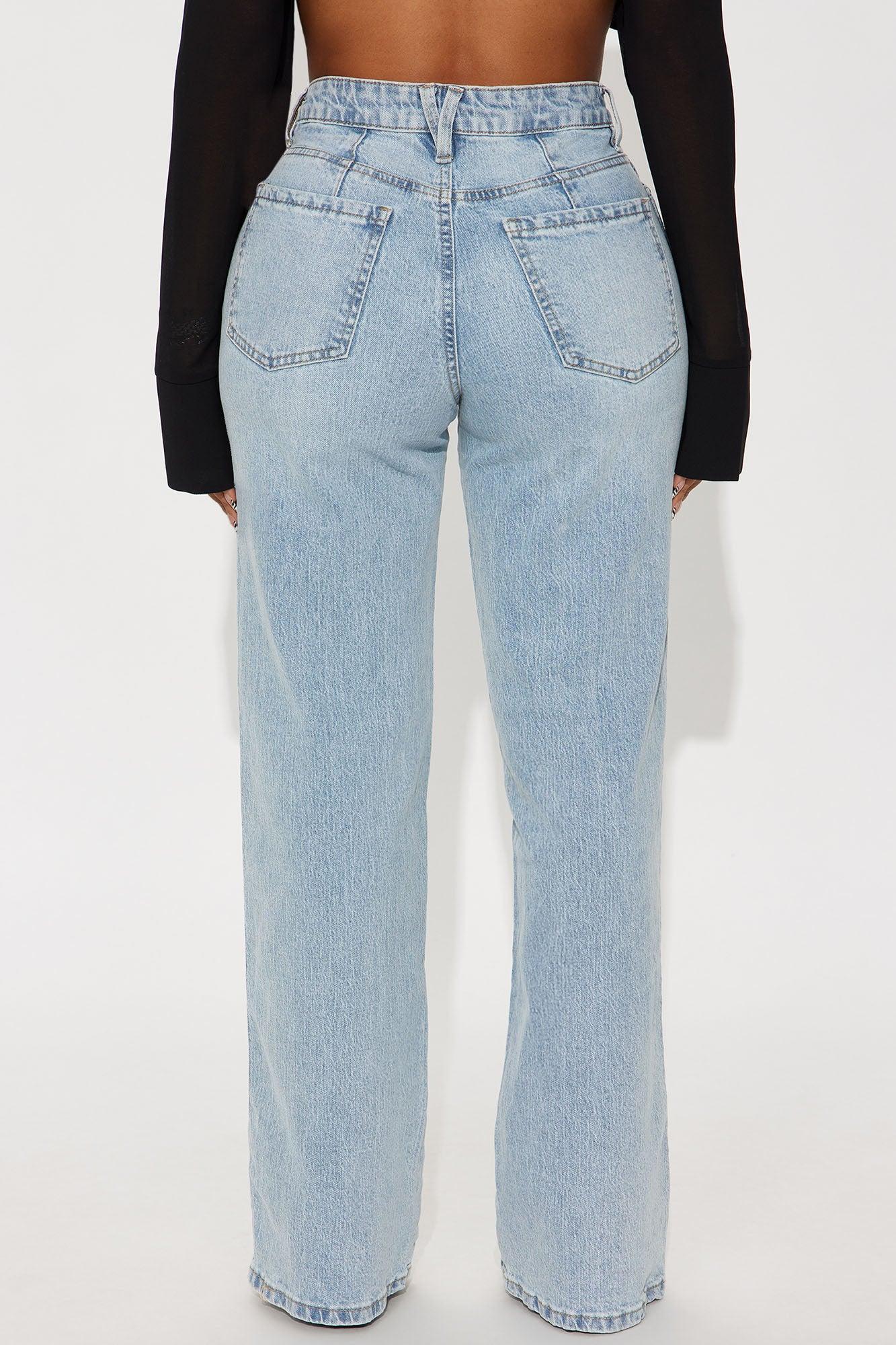 Never Changing Wide Leg Jeans - Light Wash Female Product Image