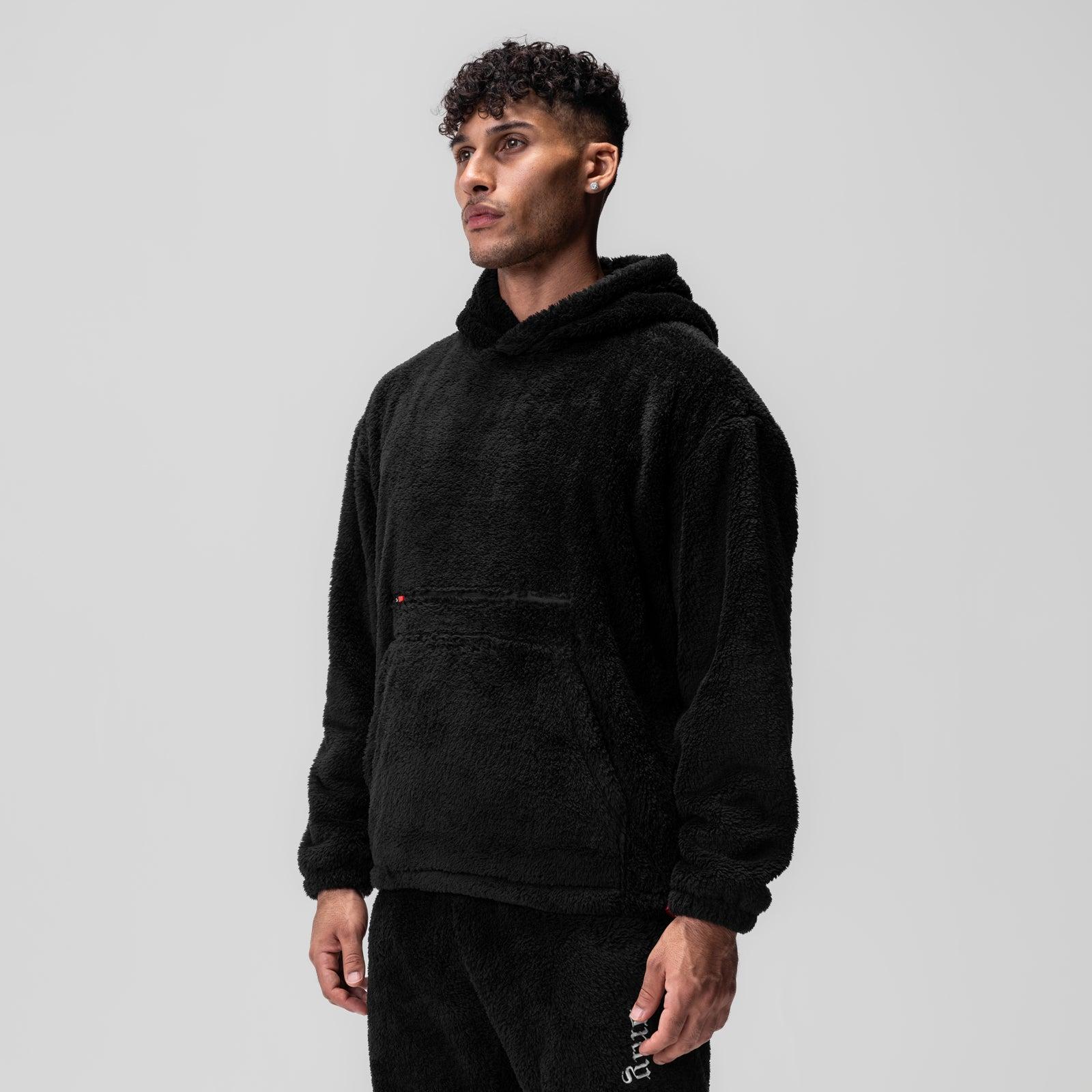 0553. Sherpa Recovery Hoodie - Black/White Product Image