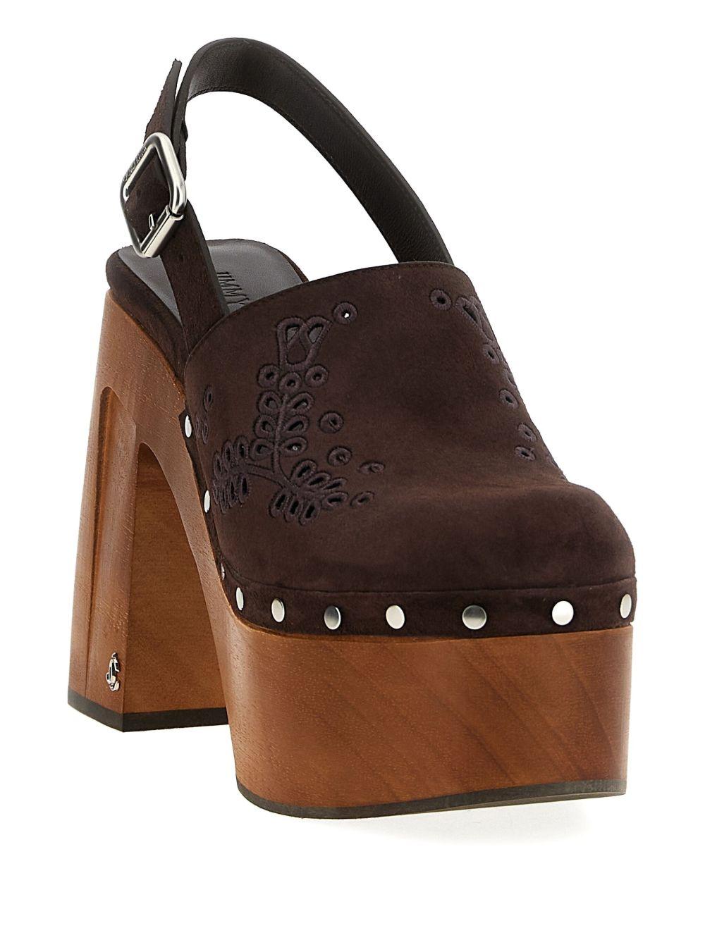 135mm Alida sangallo-embroidered platform pumps Product Image