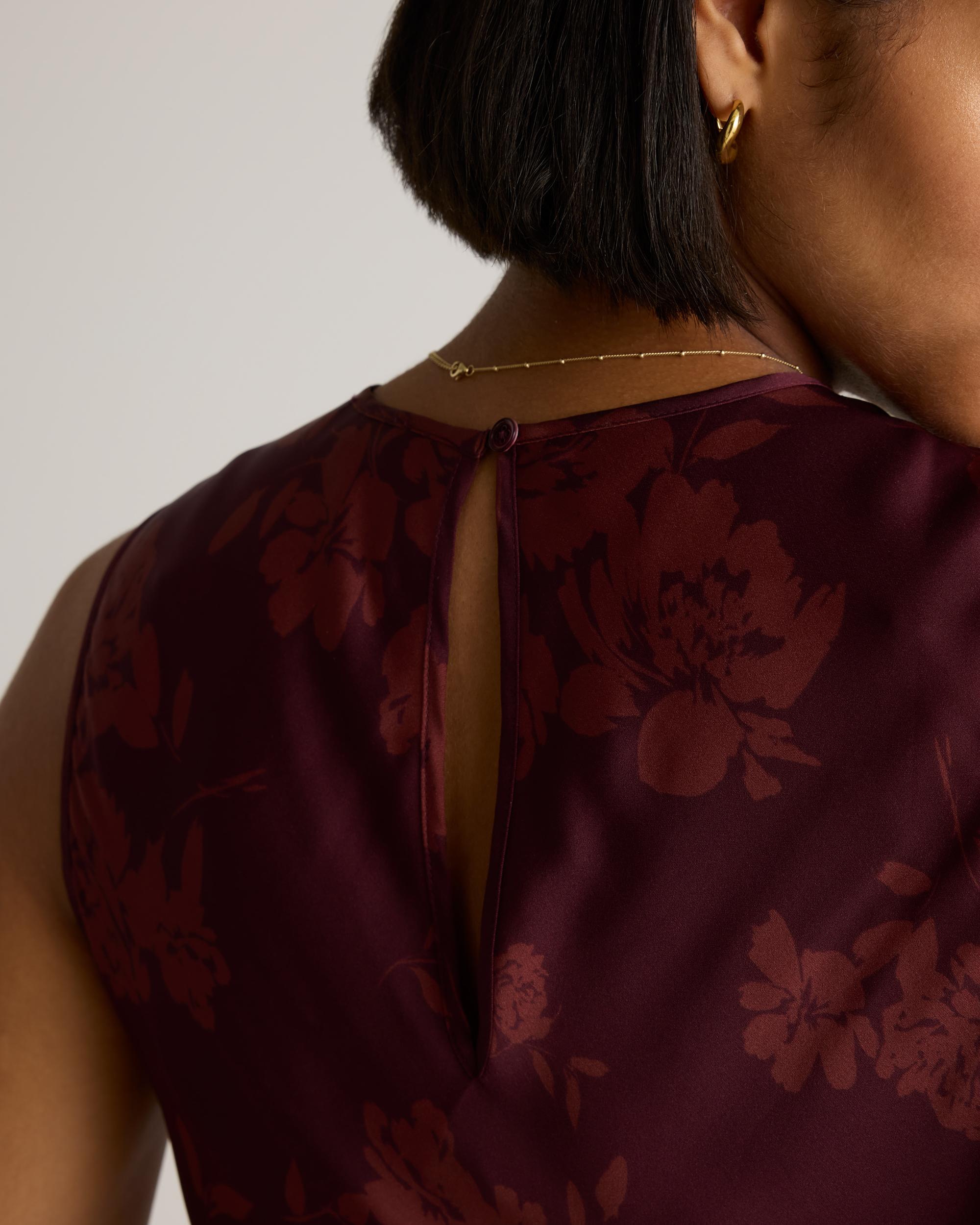 Quince | Women's Washable Stretch Silk Tank Top Midi Dress Product Image