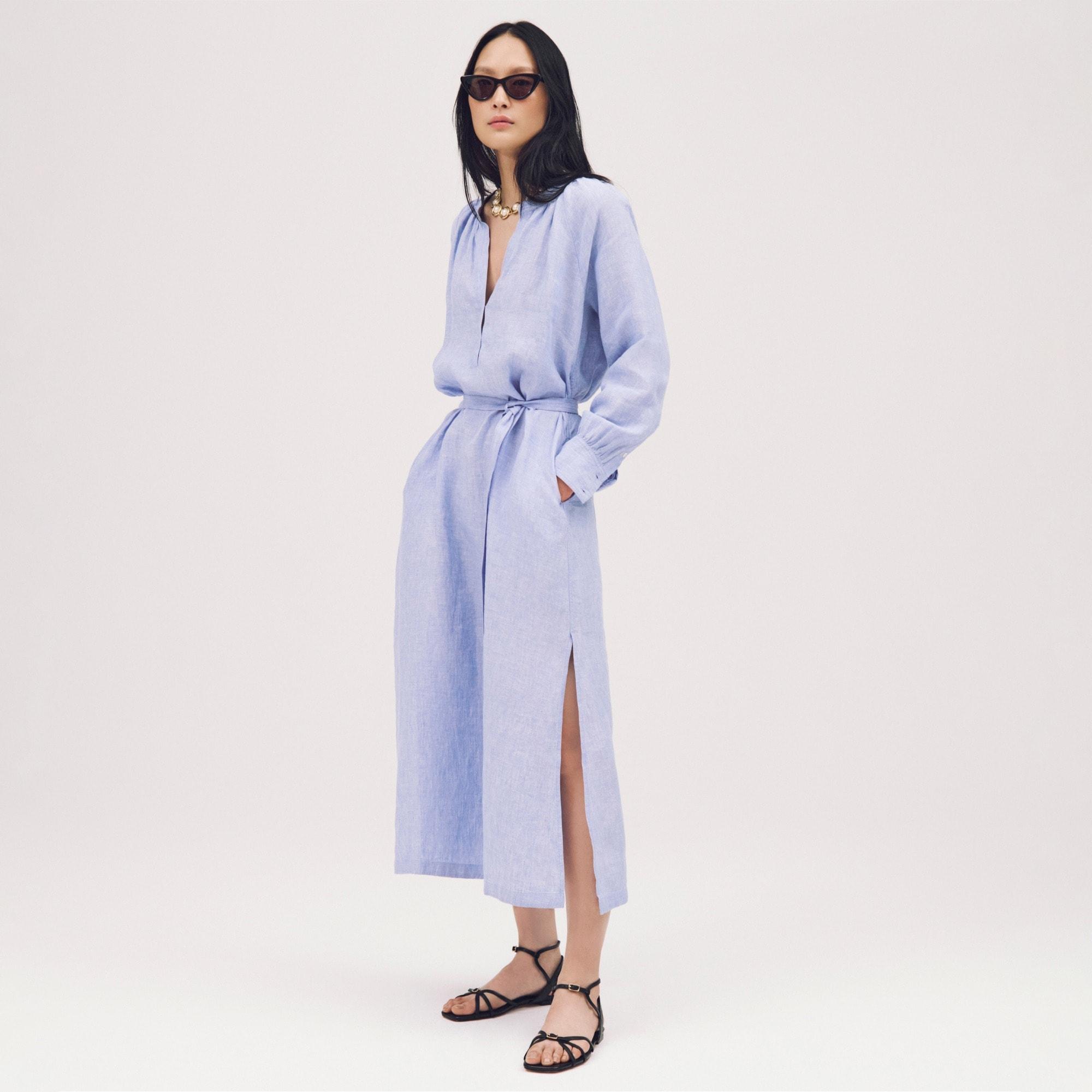 Cabana dress in linen Product Image