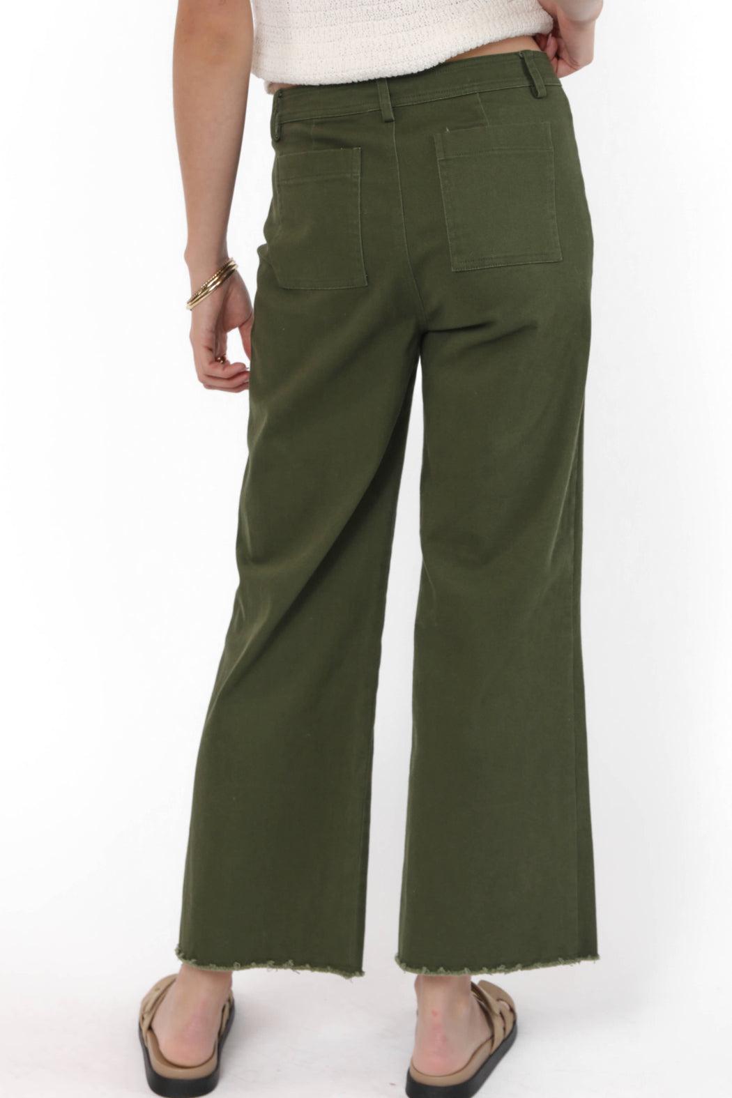 WIDE LEG DENIM PANTS Product Image