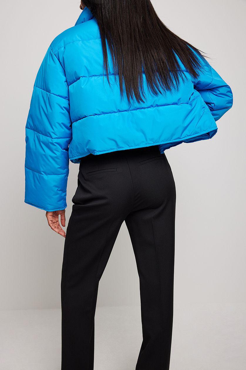 Recycled Short Padded Press Button Jacket Product Image