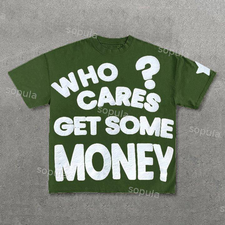 Chasing Money Graphic Print Cotton T-Shirt Product Image