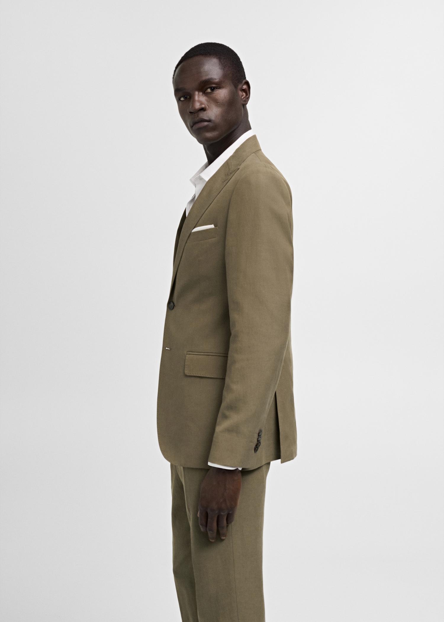 Slim-fit Tencel™ blend suit jacket - Men | MANGO USA Product Image