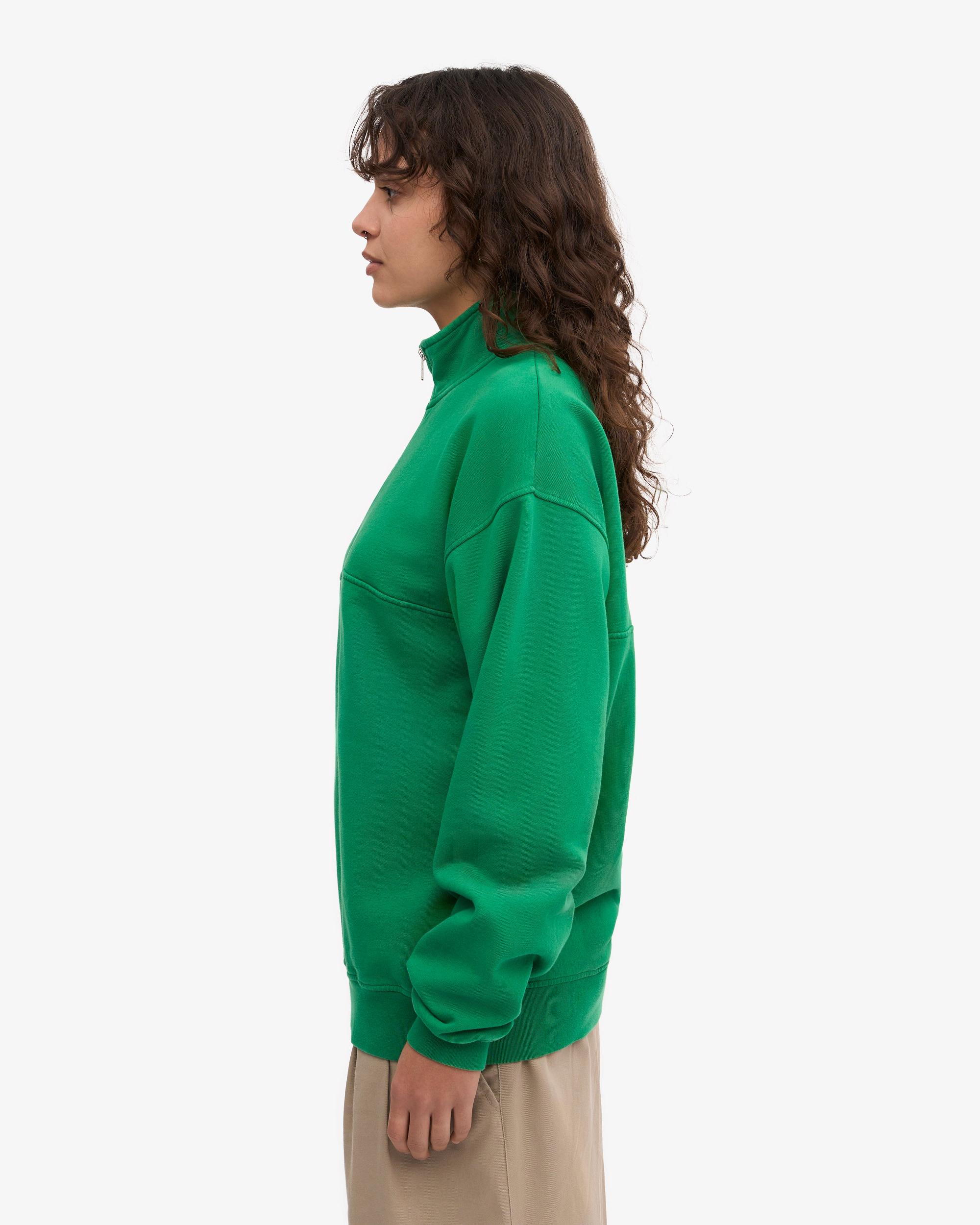Organic Quarter Zip - Kelly Green Product Image