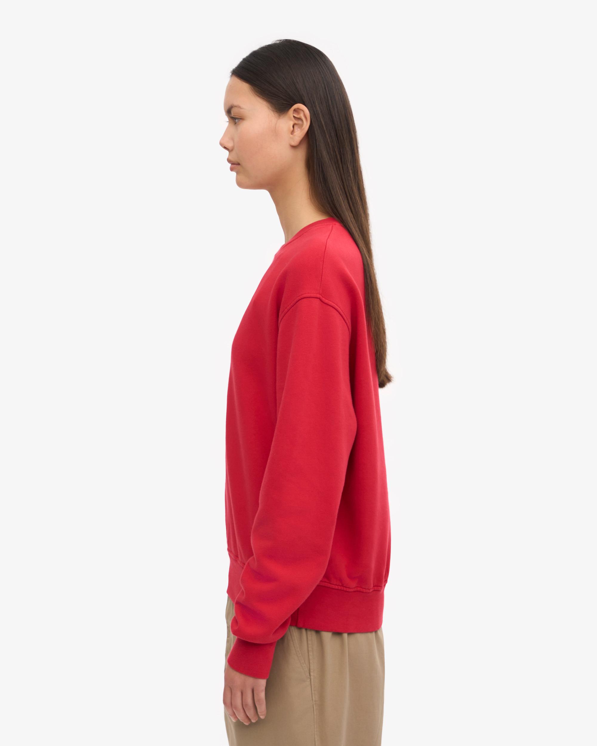 Women Classic Organic Crew - Scarlet Red Product Image