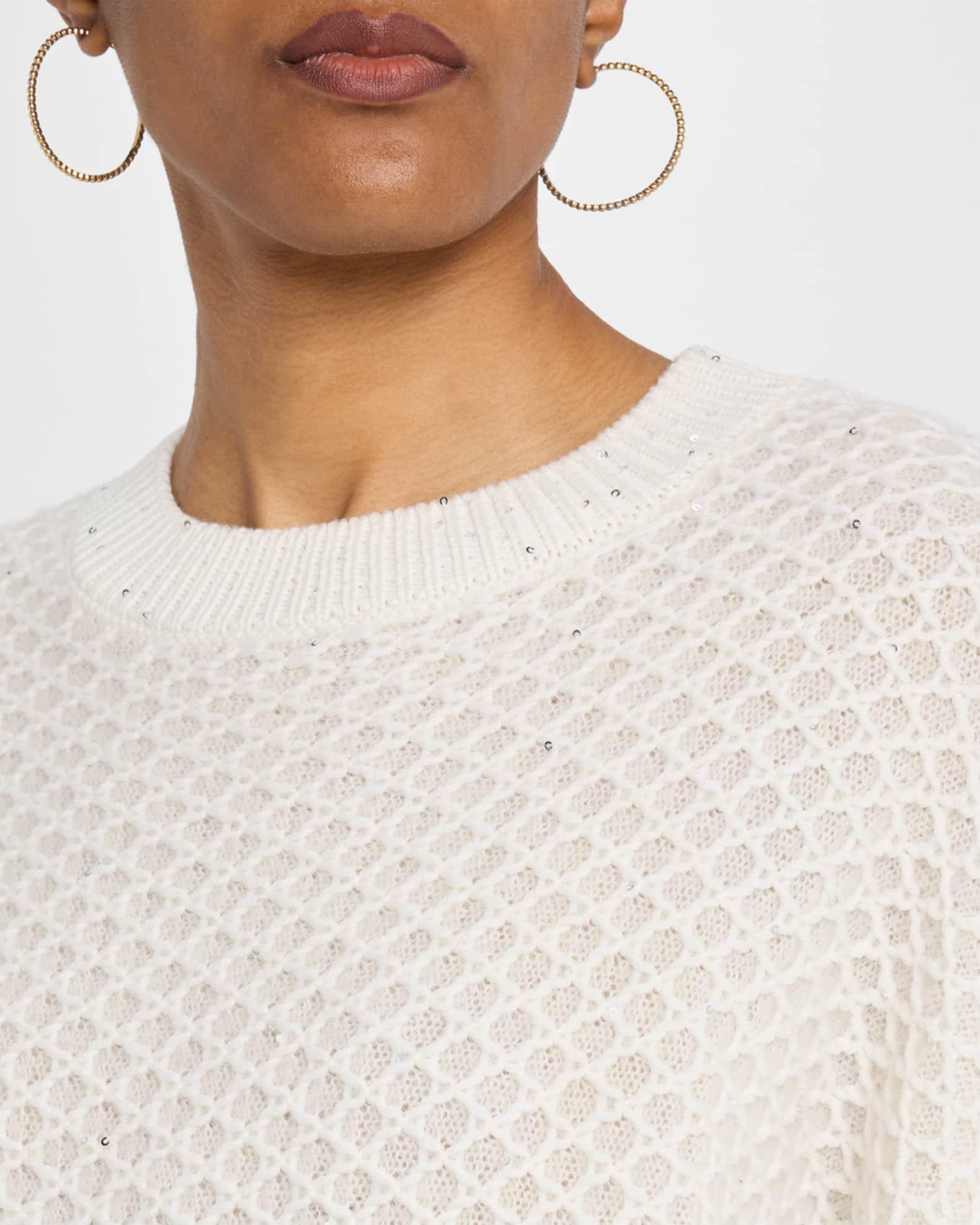 Textured Sequin-Embellished Sweater Product Image