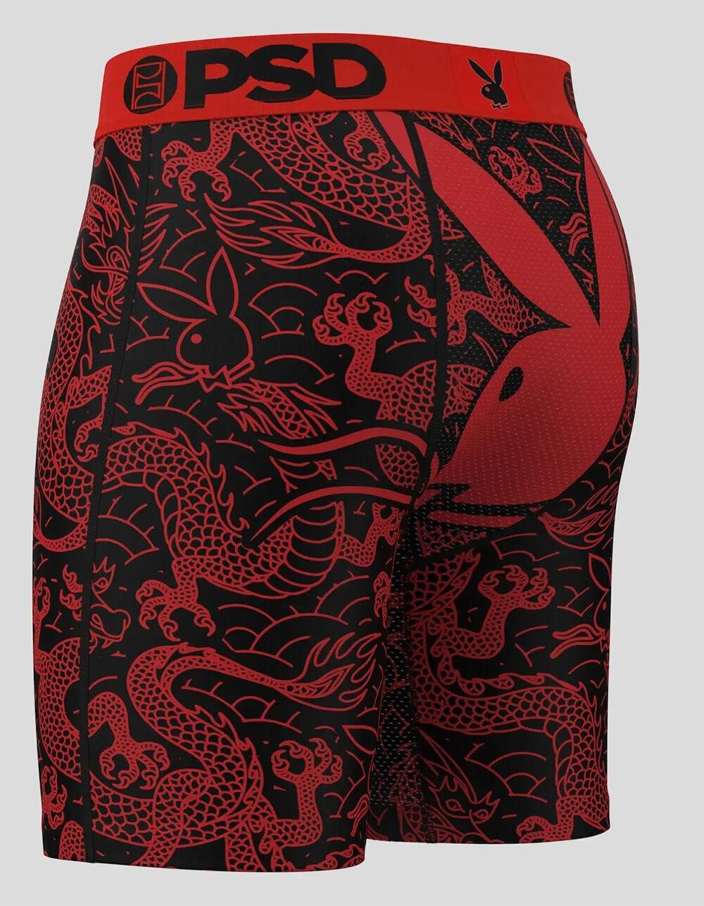PSD x Playboy Dragon Mens Boxer Briefs - BLK/RED Product Image