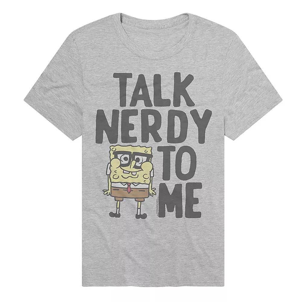 Men's SpongeBob SquarePants Talk Nerdy To Me Graphic Tee,  Product Image