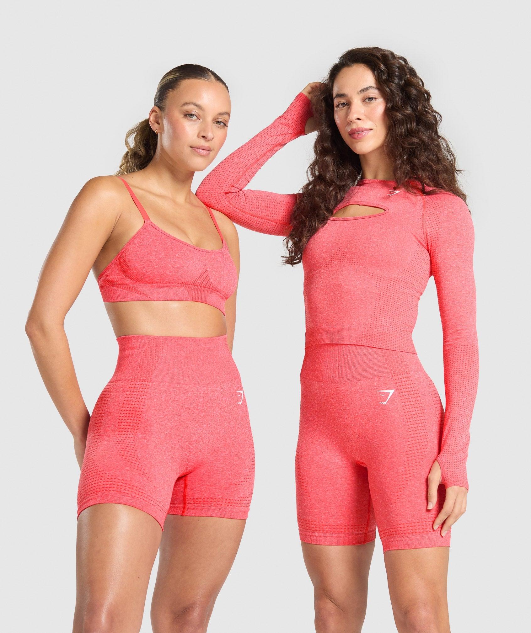 Gymshark Vital Shorts - Coral Red Marl Female Product Image