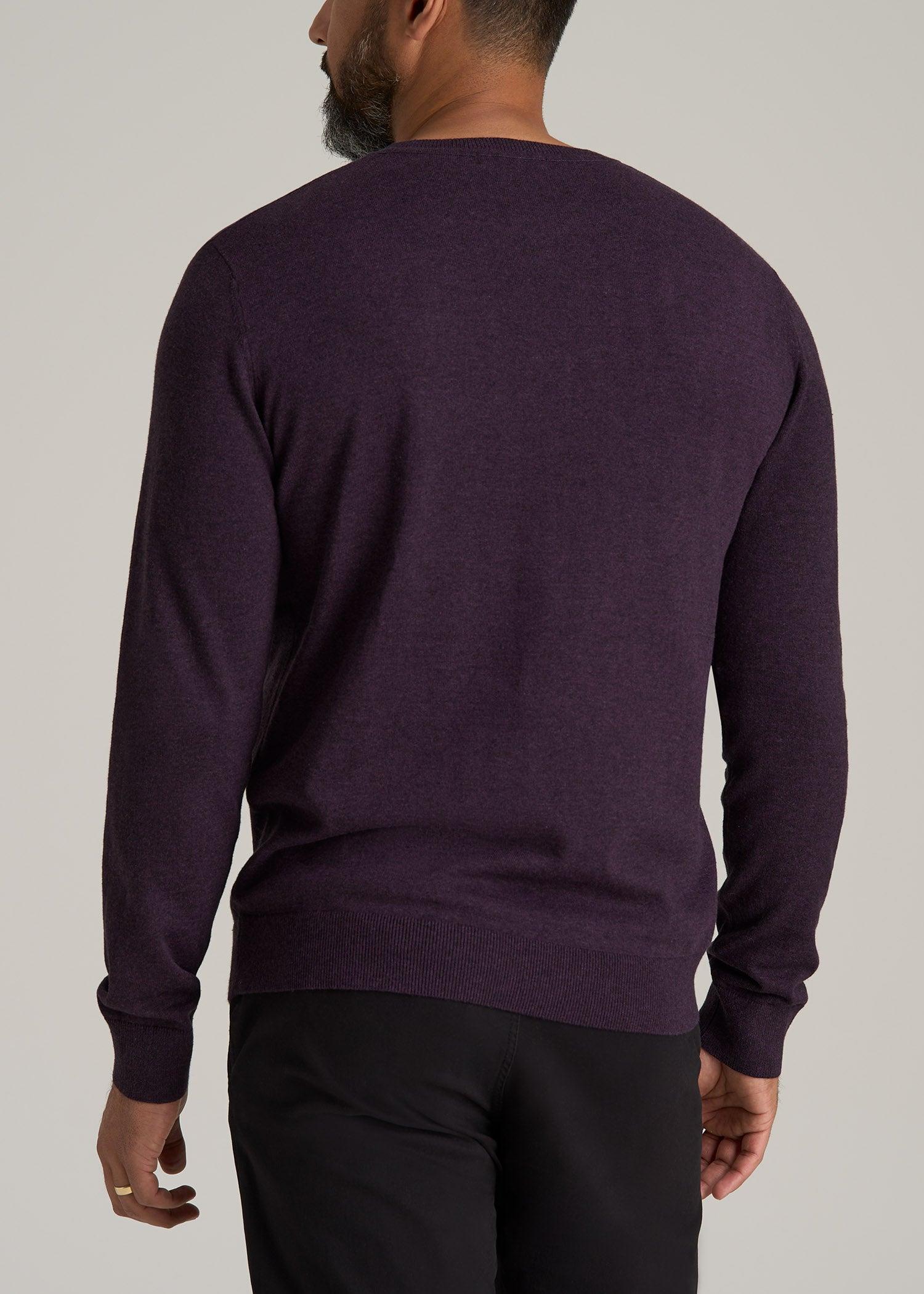 Everyday Crewneck Tall Men's Sweater in Midnight Plum Male Product Image