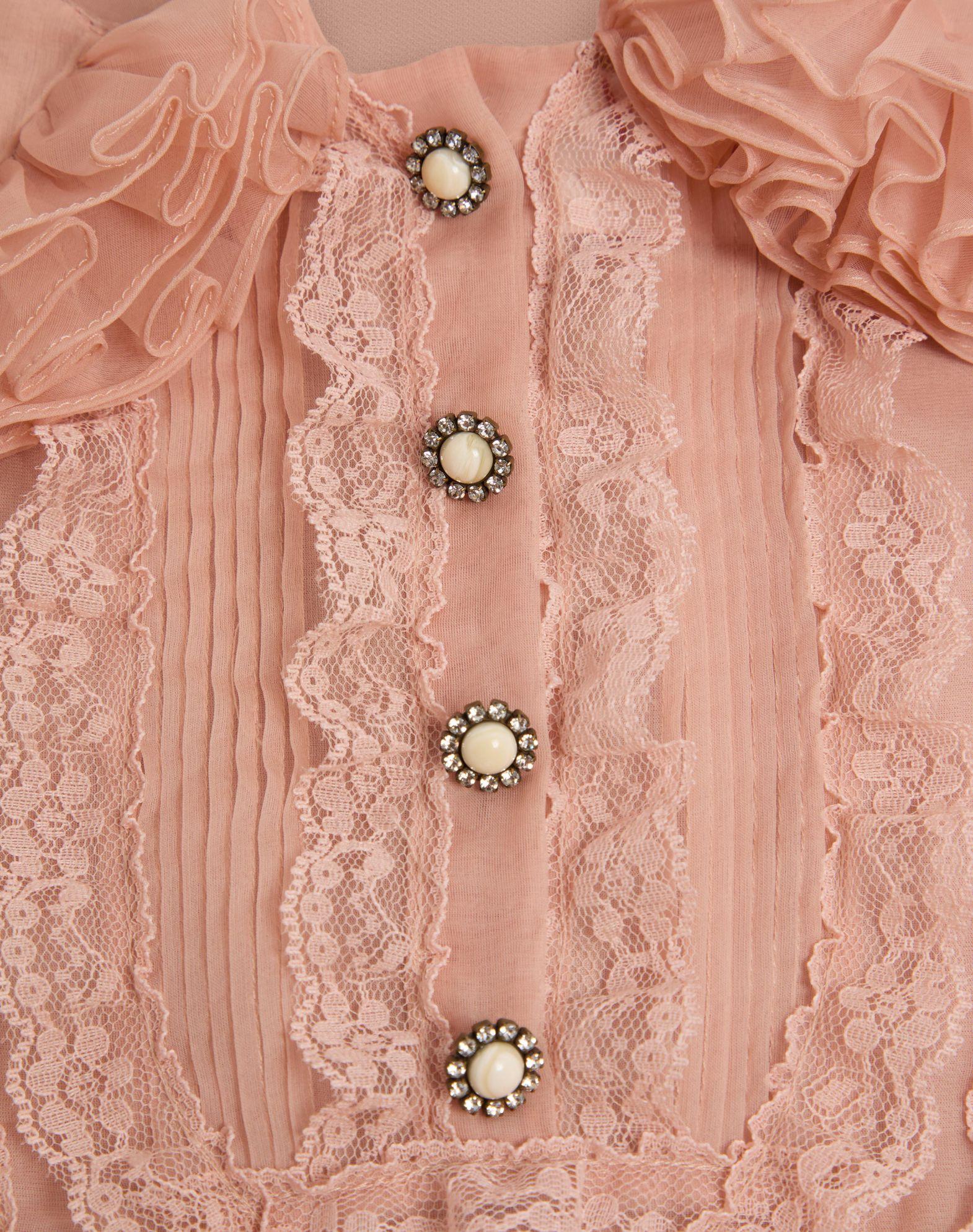 Embroidered Crepe Couture Short Dress Product Image