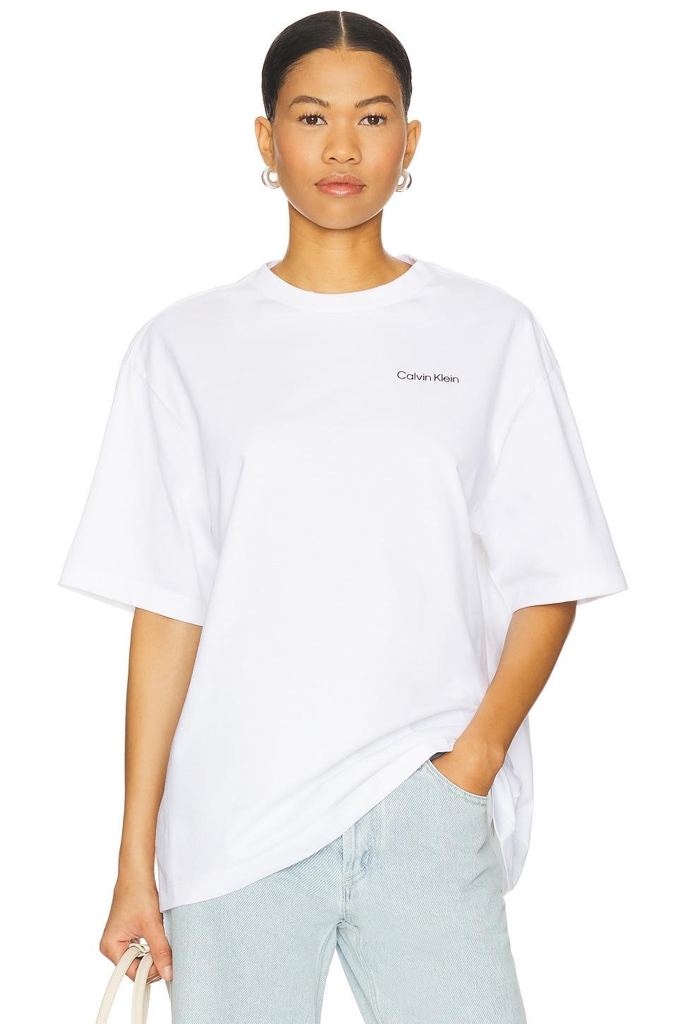 Flower Applique Relaxed Crewneck Tee Calvin Klein Product Image