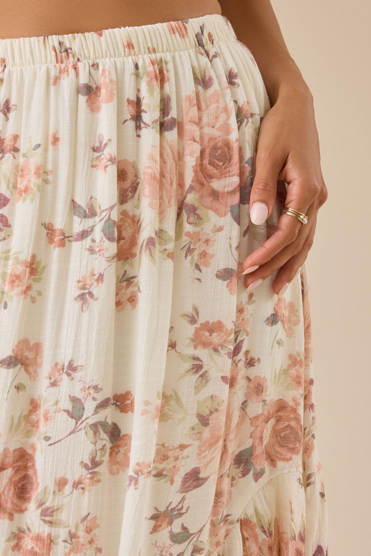 McKenzie Floral Maxi Skirt Product Image