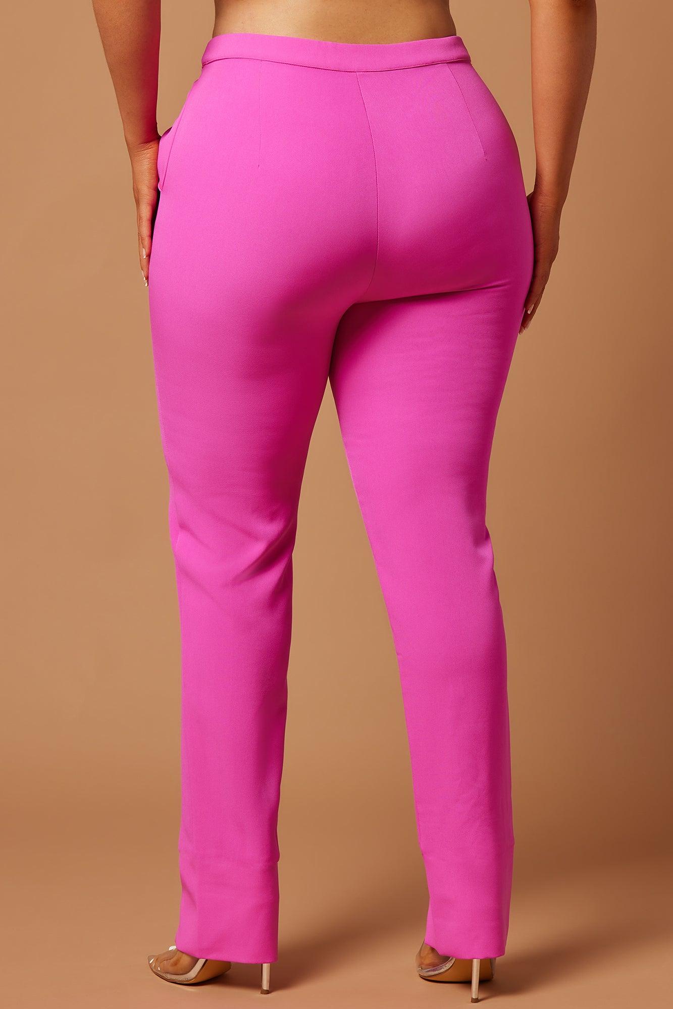 Athena High Rise Pant - Pink Product Image